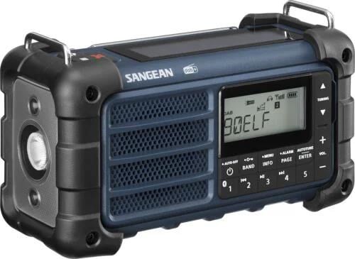 Sangean Mmr-99 - Bluetooth - Handcrank - Solar Radio - Dab/dab+/FM - Mono - Blau - Dab Netzwerk Und Radiowecker A500480