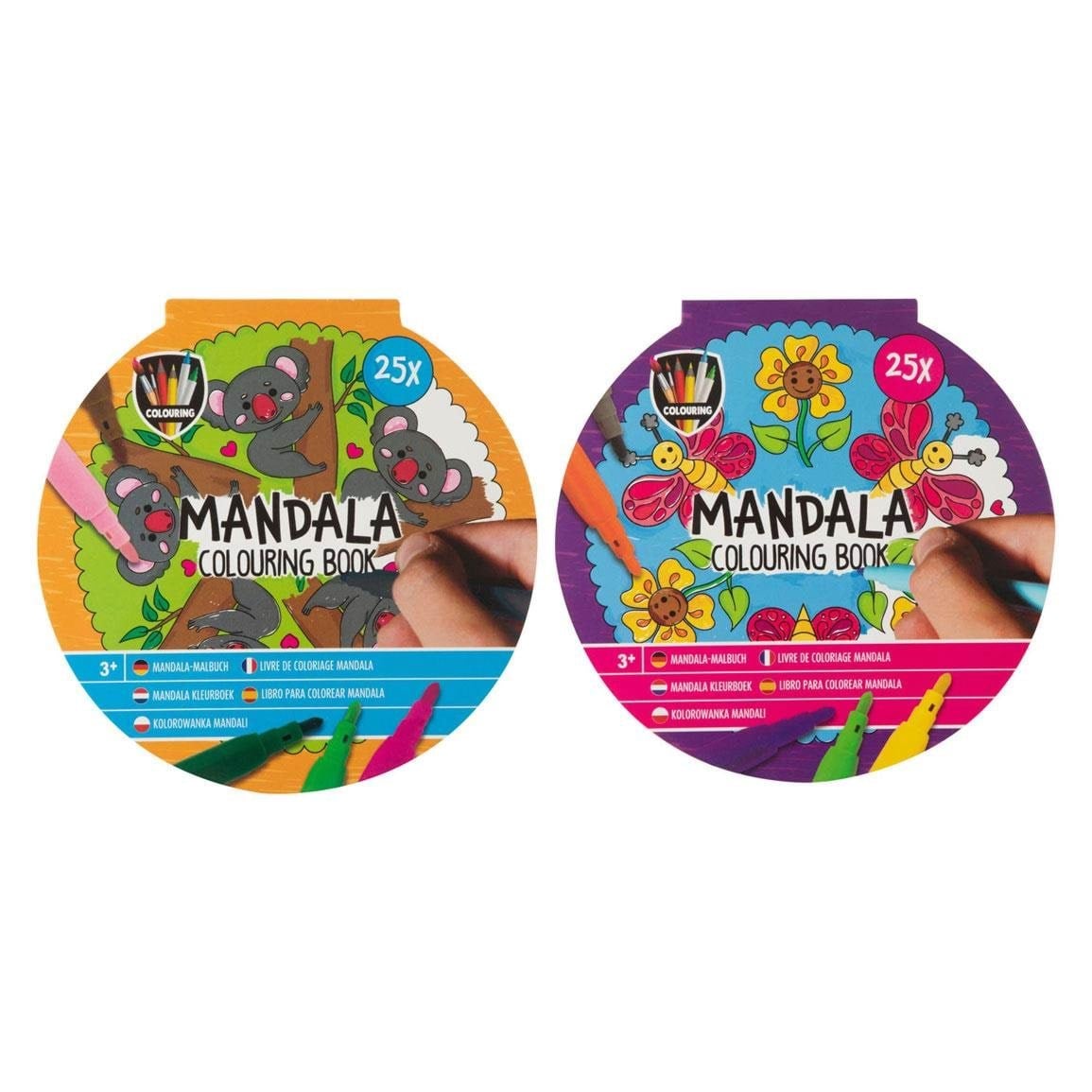 Grafix Mandala Coloring Book 25 Coloring Pages (Assorted) - Hobby Zubehoer