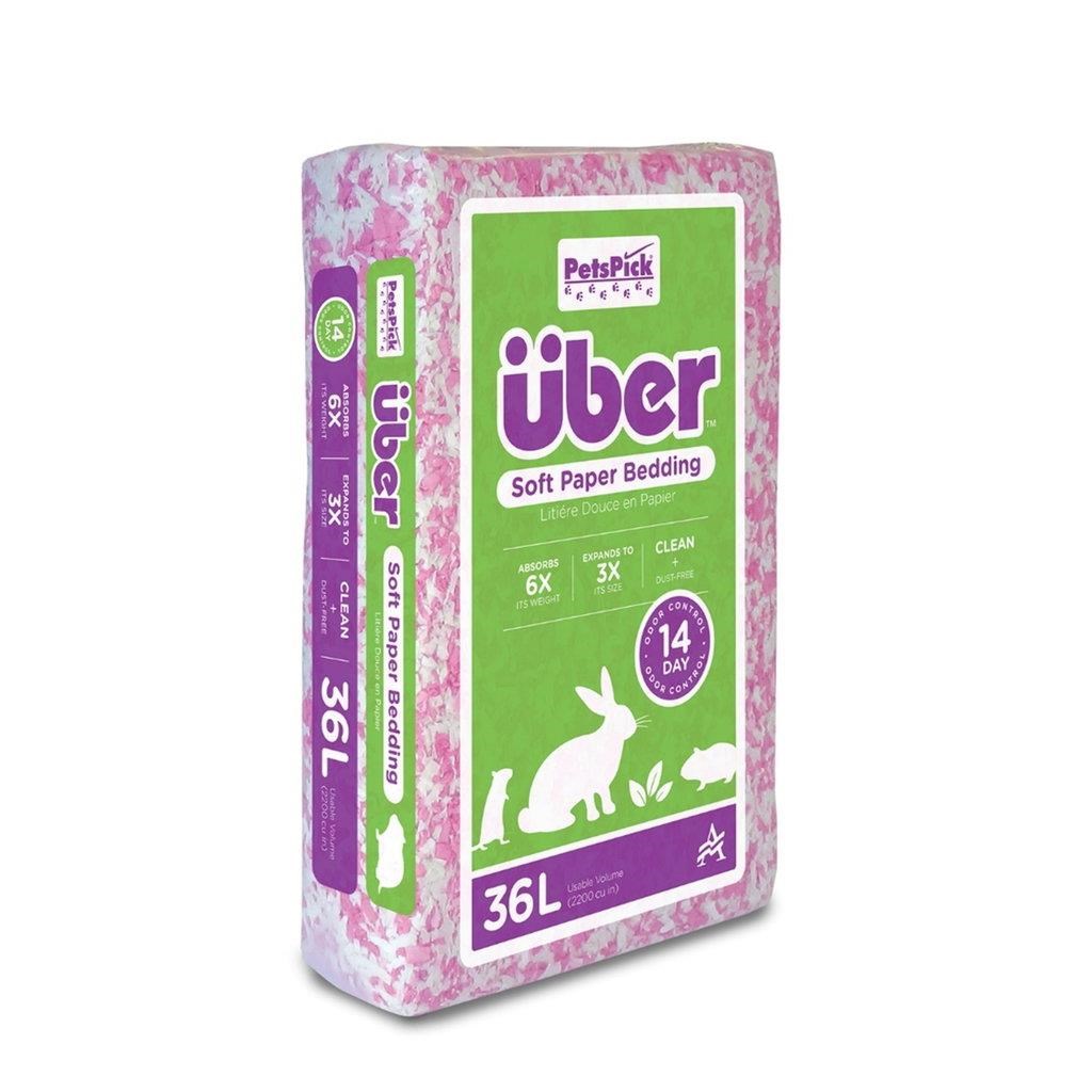 Über Papierstreu 36l Pink/weiß - Nagetiere