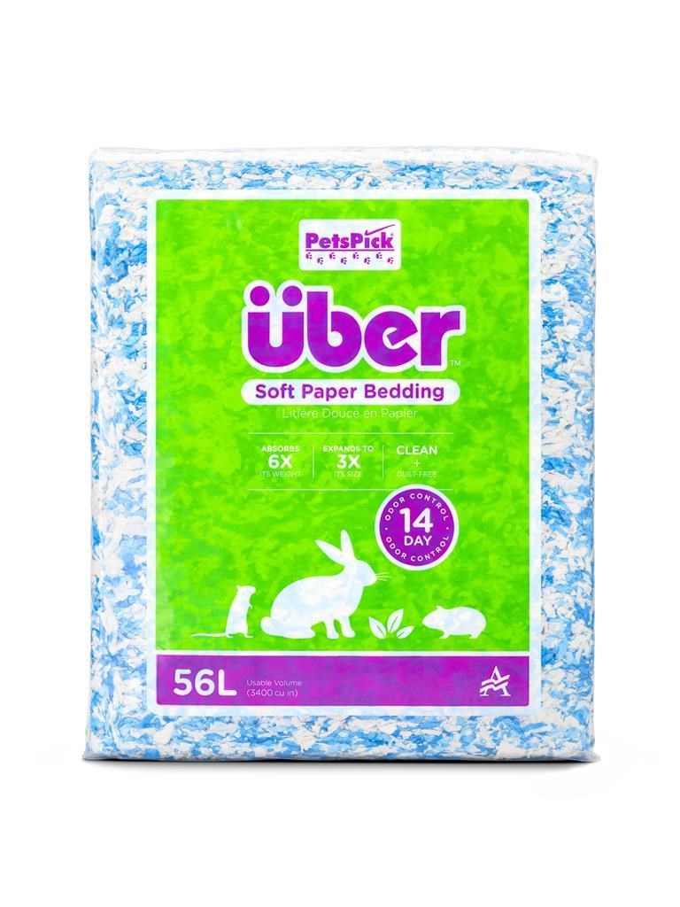 Über Paper Bedding 56 L Blue/white - Nagetiere 45066