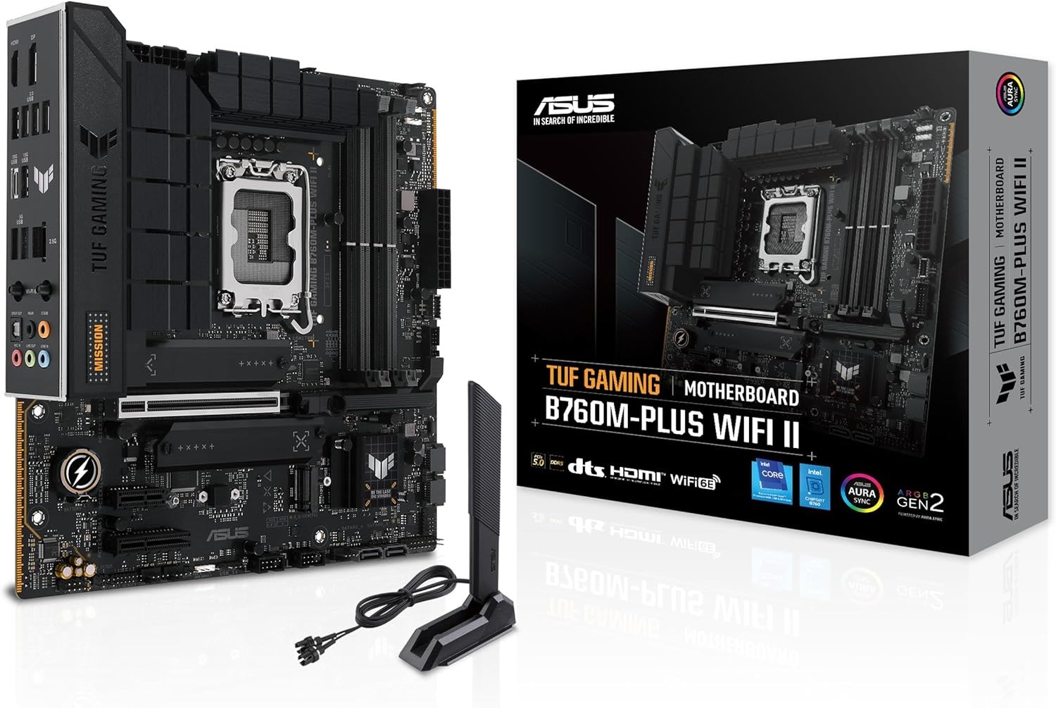 Asus Tuf Gaming B760m-plus Wifi II Mainboard - Intel B760 - Intel Lga1700 - Ddr5 Ram - Micro-atx