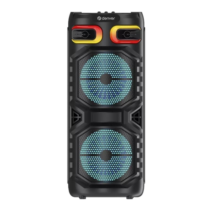 Denver Bps-355 - Portable Party Speaker - 160w - Bluetooth - Tragbare Party Lautsprecher Schwarz