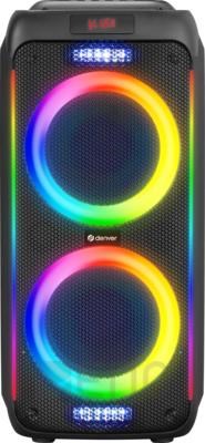 Denver Bps-458 - Portable Karaoke & Party Speaker - 1000w - Bluetooth - Tragbare Party Lautsprecher Schwarz
