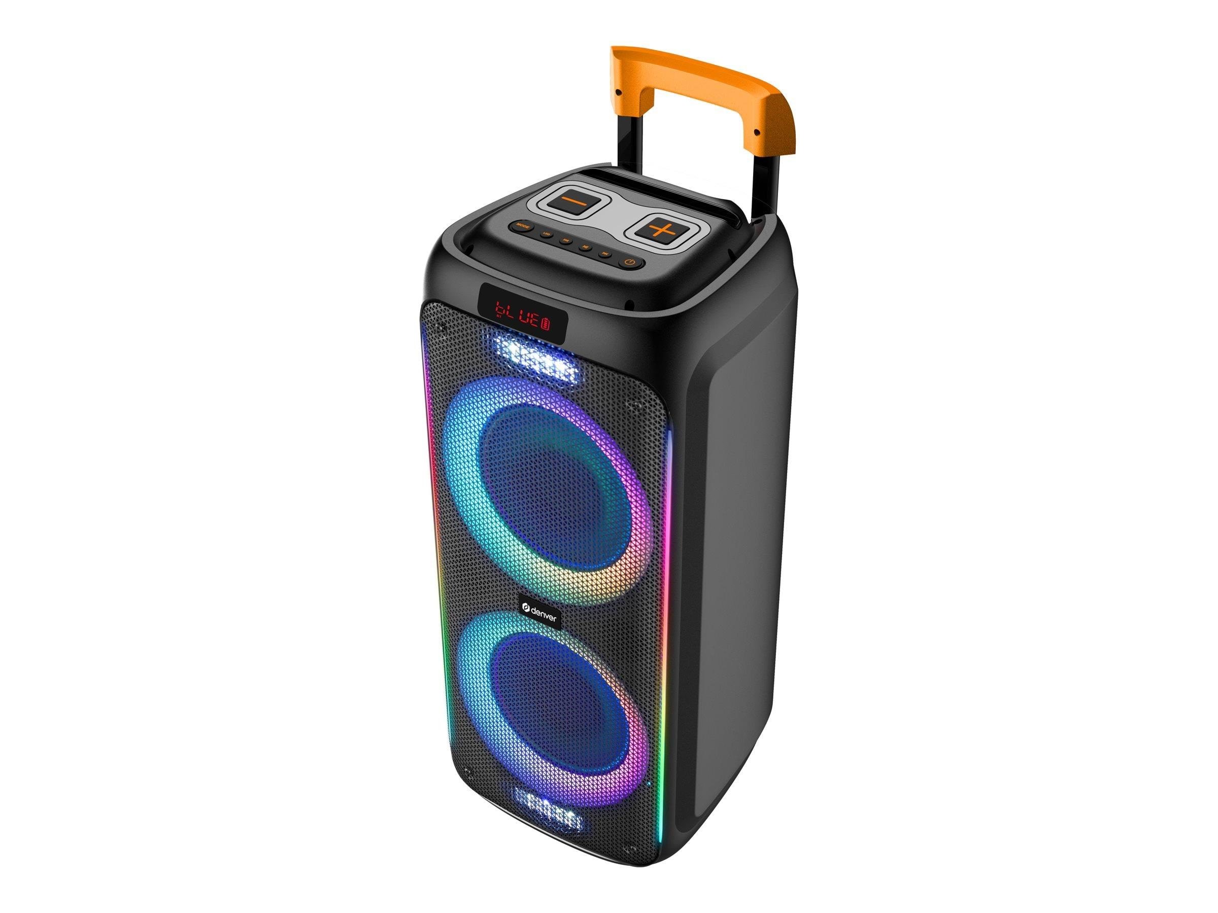 Denver Tsp-456 - Trolley Speaker - 600w - Bluetooth - Tragbare Party Lautsprecher Schwarz