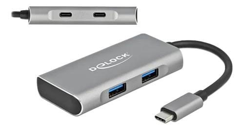 Delock - Hub - 4 Ports Usb-hubs - Usb 3.0 - 4 - Silber - Usb Hubs