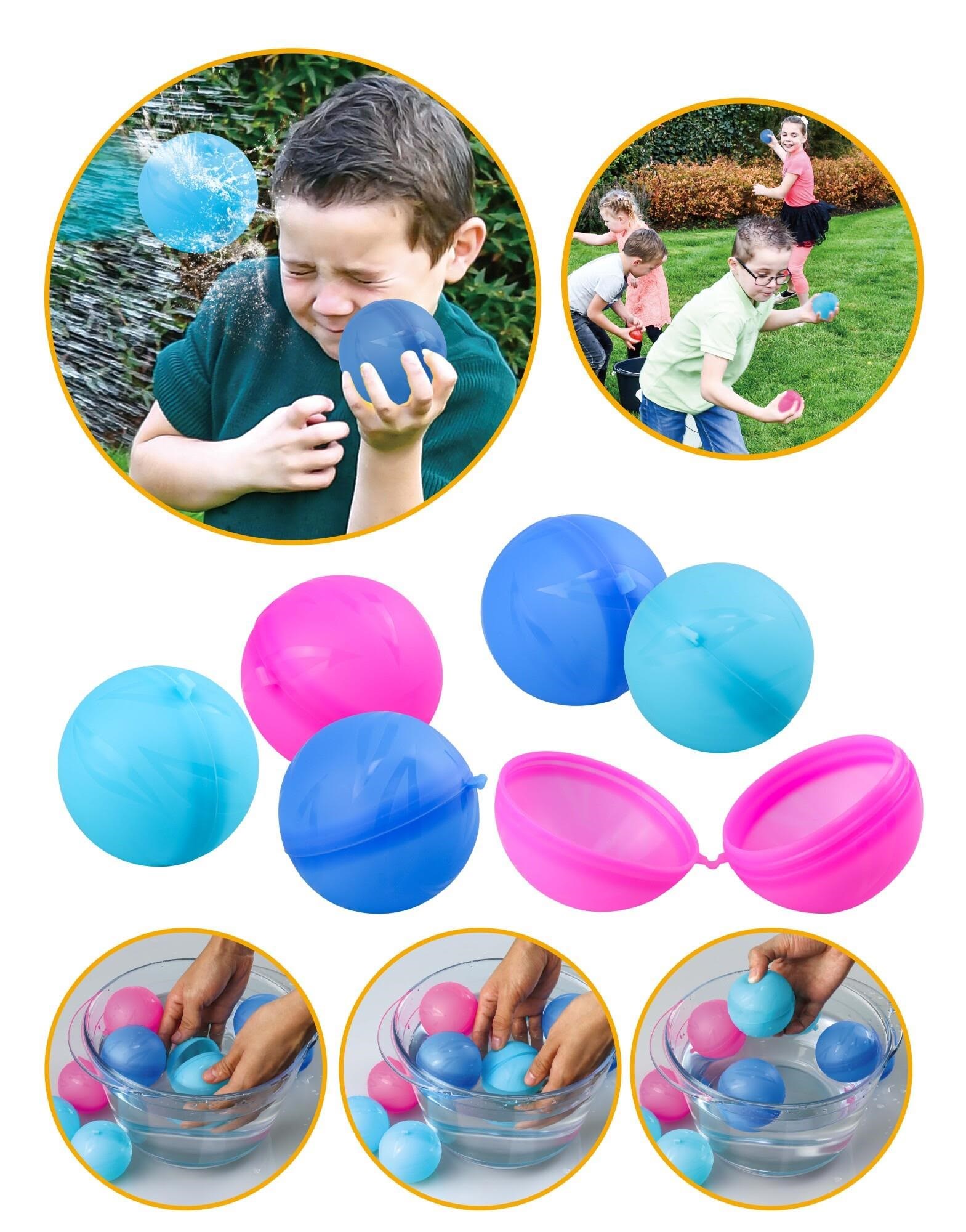 Happy Summer Water Bombs Re-usable Ø6.5cm 6-pack - Wasserspielzeug