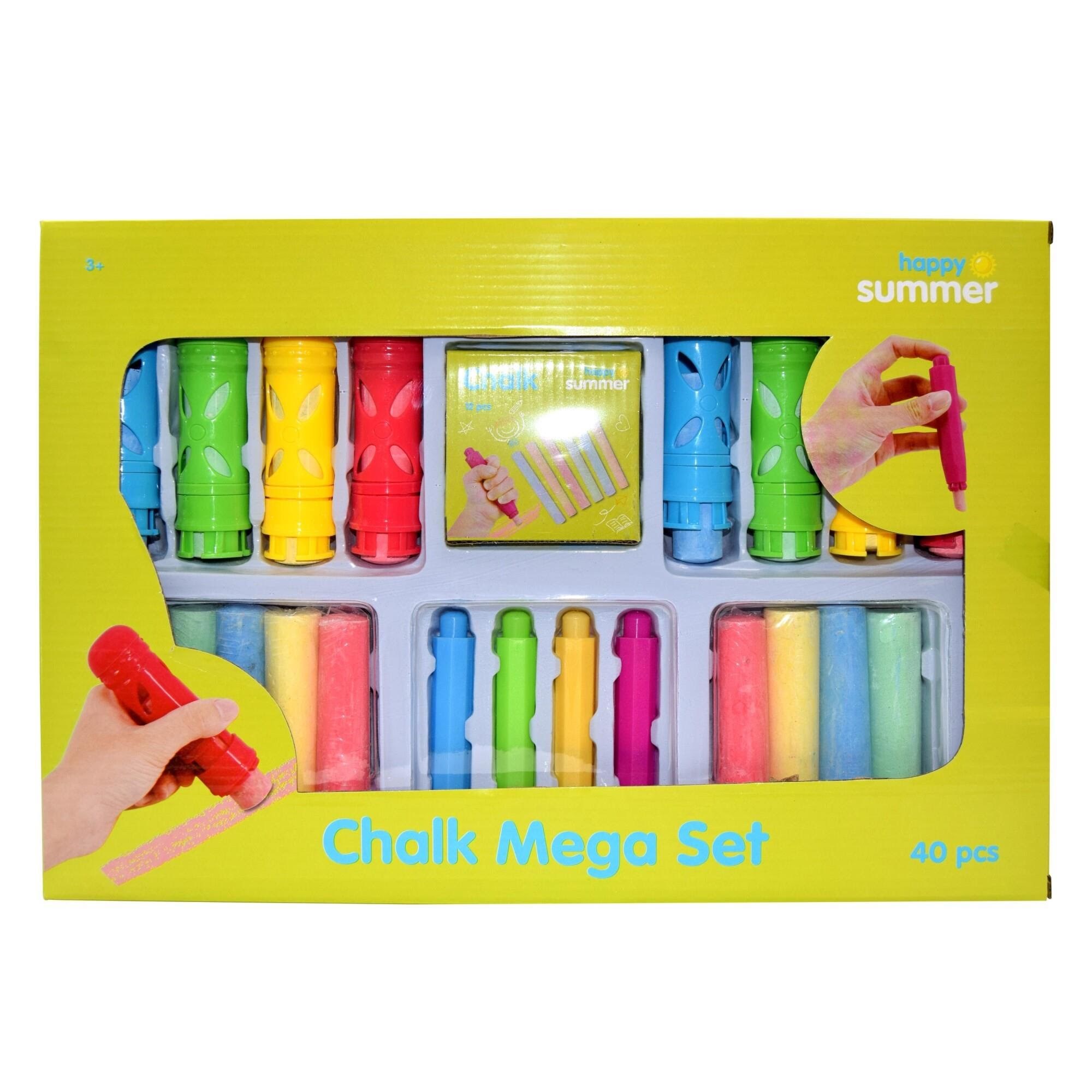 Happy Summer Chalk Mega Set 40 Pcs - Spiele im Freien 303202