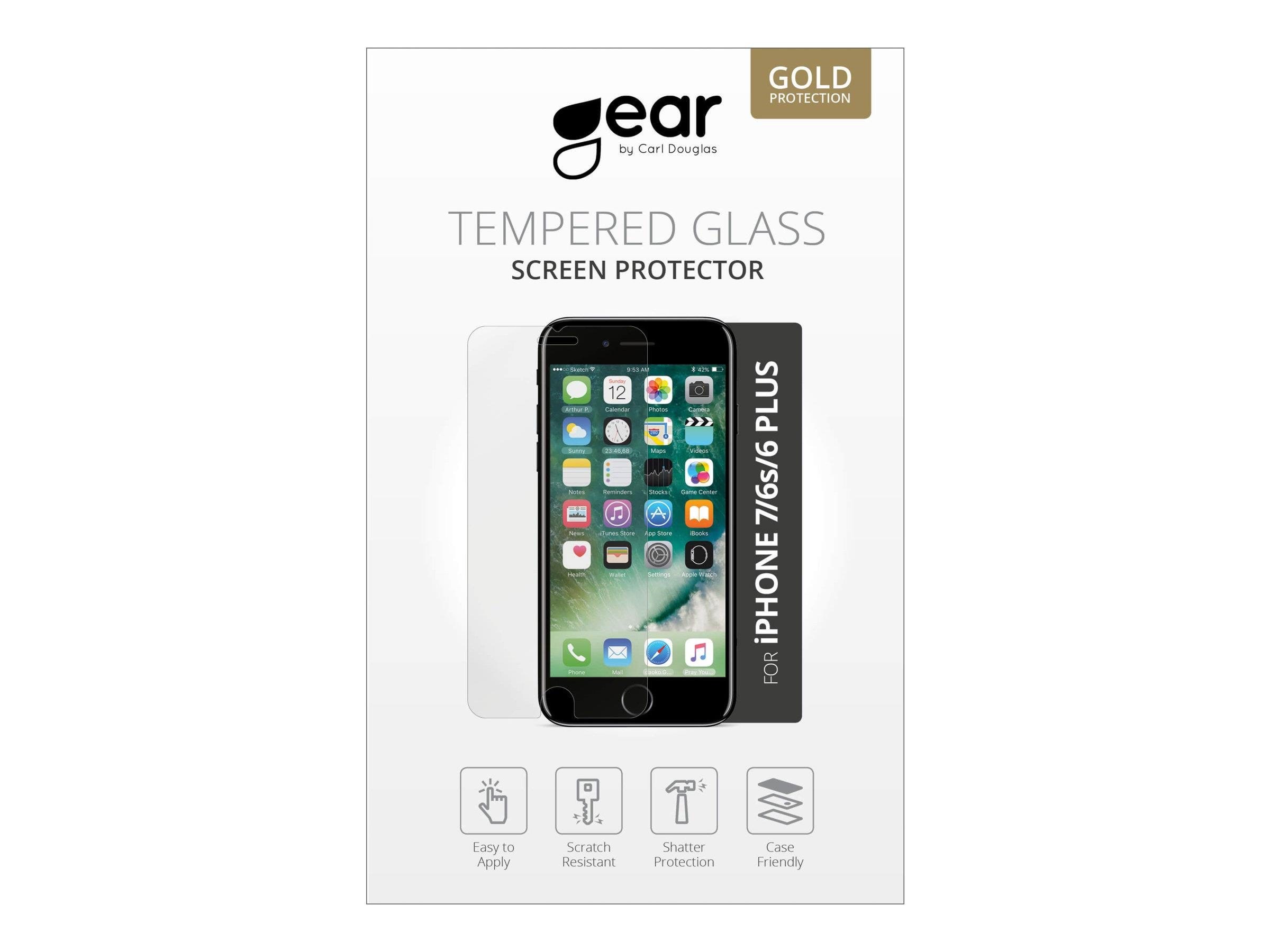 Gear Screen Protector 2.5D Iphone 6 / 7 / 8 Plus - Handys Schutzfolie