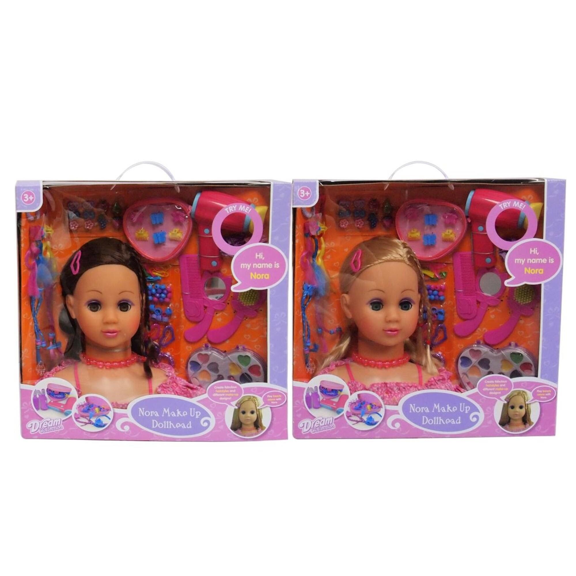 Nora Make-up Dollhead - Assorted - Kreativ Spiele