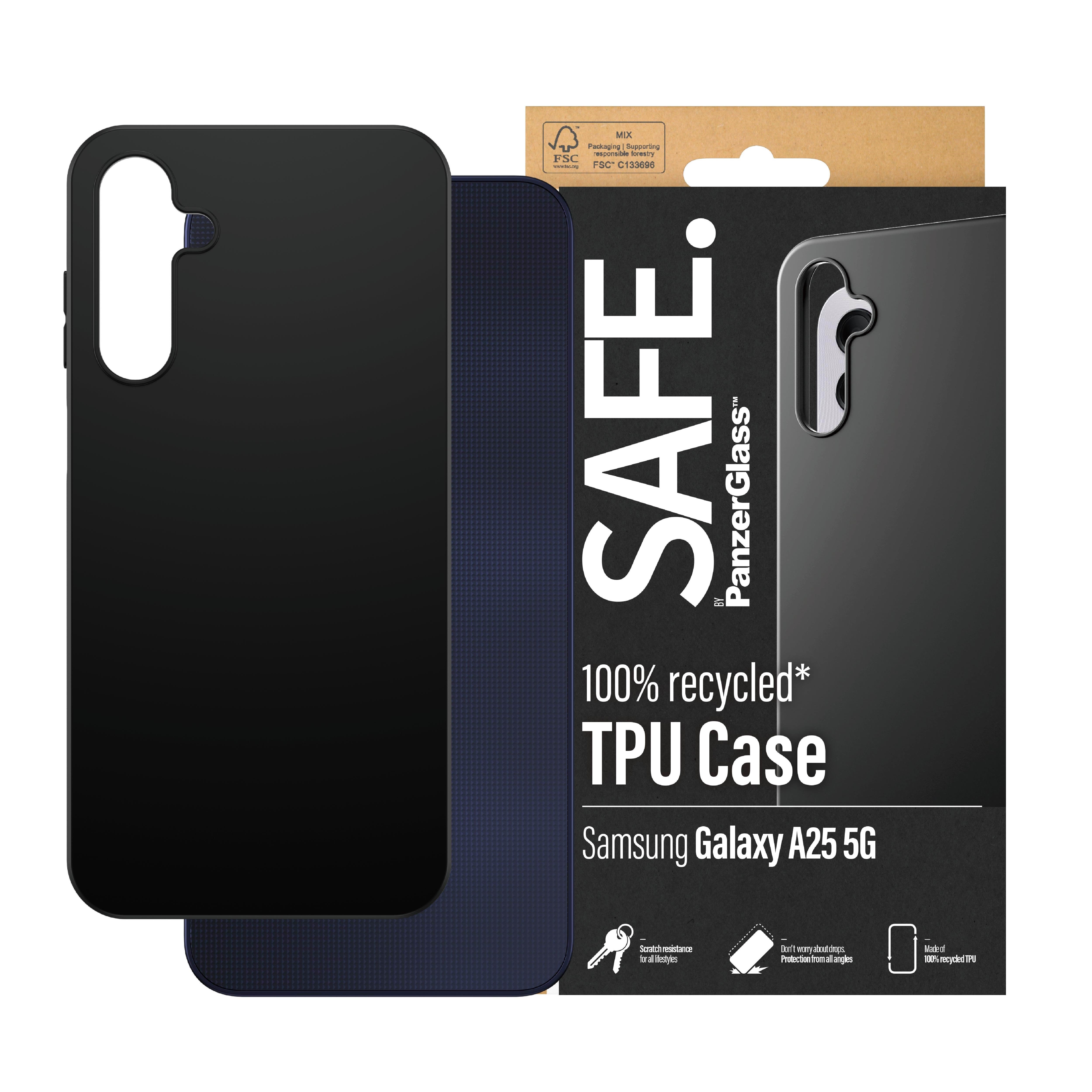 Safe by Panzerglass Tpu Case Samsung Galaxy A25 5G | Black - Handys Cover Cases