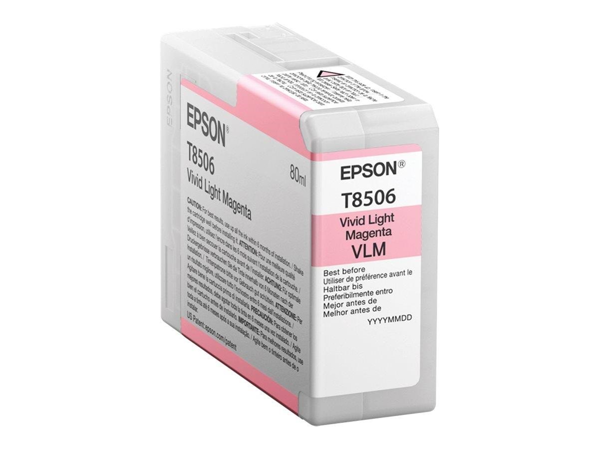 Epson T8506 - Vivid Light Magenta - Original - Ink Cartridge - Druckerzubehoer Tinte Toner Lebendes Rosa C13t85060n