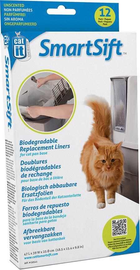 Catit - Biodegradable Replacement Liners (Top) Smart Sift 12st - (775.1074) - Katzen H50541