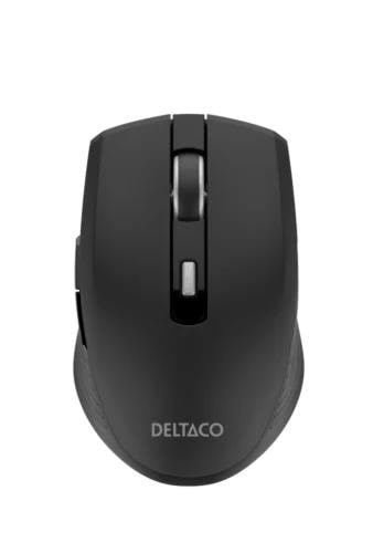 Deltaco Silent Wireless Usb-c Travel Mouse With Usb-c Rece - Maus (Schwarz) Ms-813