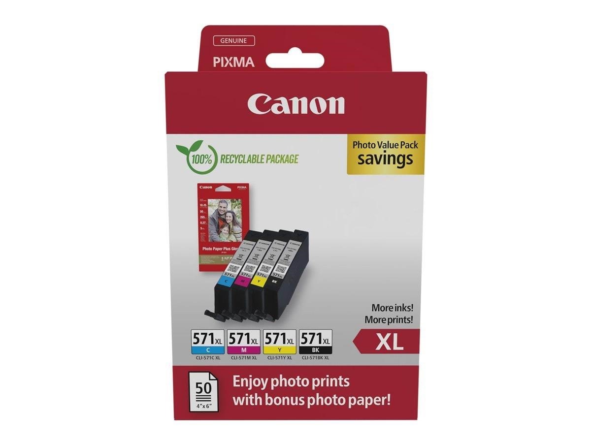 Canon Cli-571xl / 0332c006 C/m/y/bk High - Papier Fotopapier Und Etiketten