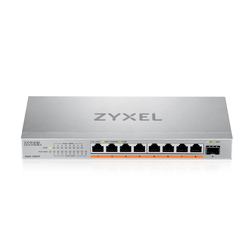 Zyxel Xmg-108hp 8-port 2.5G Unmanaged Switch 10g Uplink - Switches Xmg-108hp-eu0101f