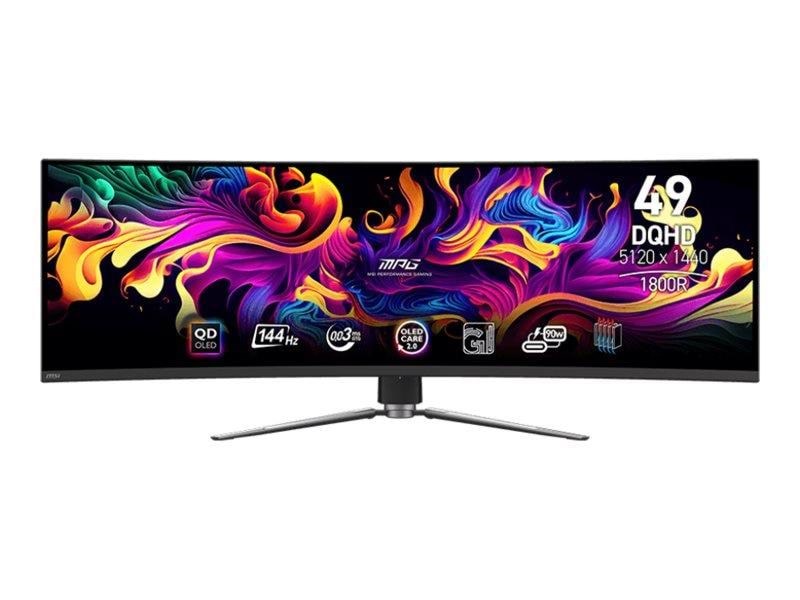 49" Msi Mpg 491cqp Qd-oled - 5120x1440 - 144hz - Qd-oled - Bildschirm Black