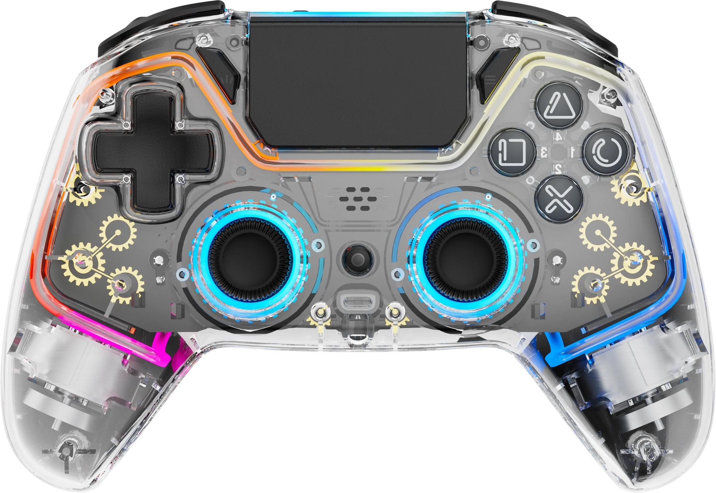 Deltaco Gaming Ps4 Transparent Controller - Wireless Controller - Sony Playstation 4 - Gaming Zubehoer Gam-169-t
