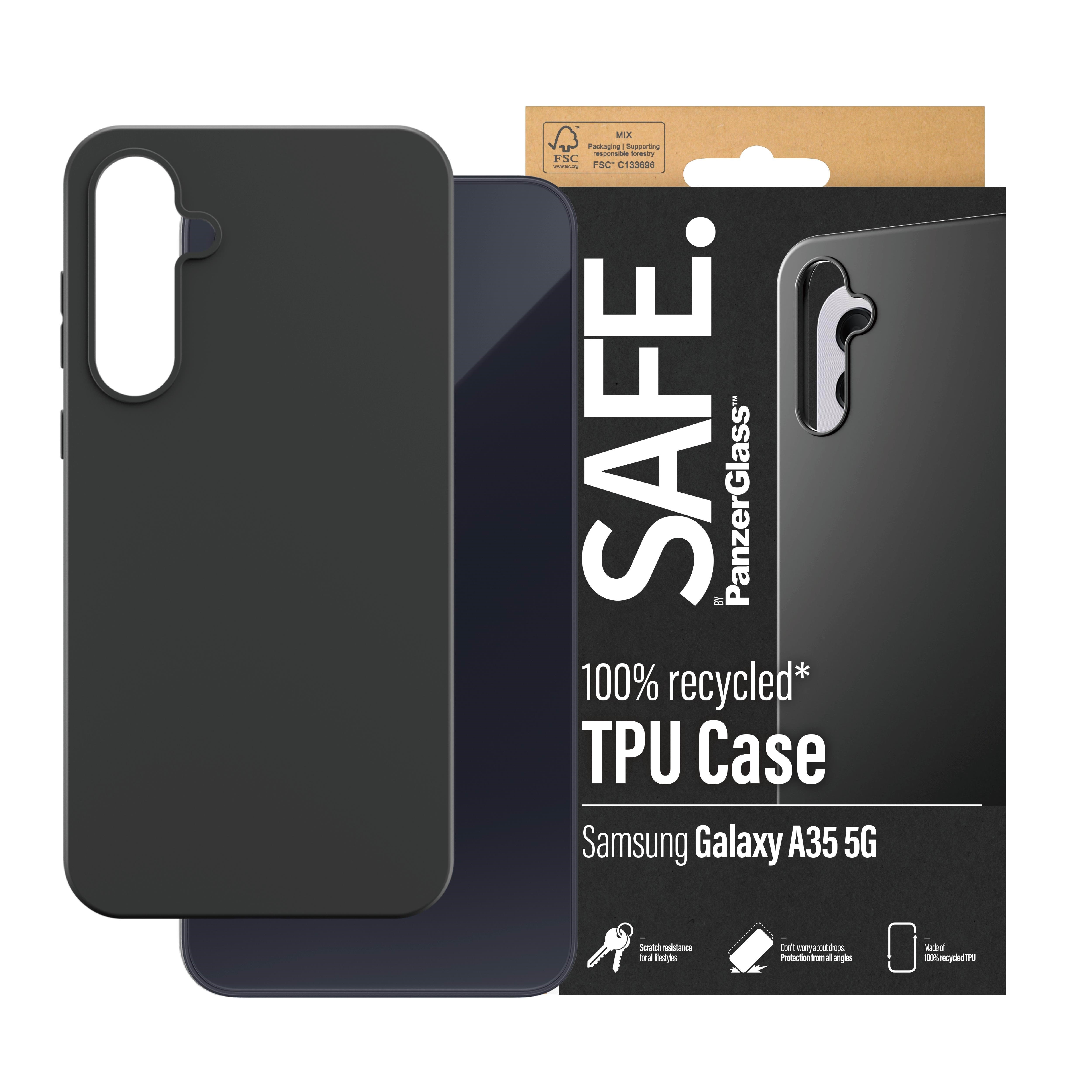 Safe by Panzerglass Tpu Case Samsung Galaxy A35 5G | Black - Handys Cover Cases