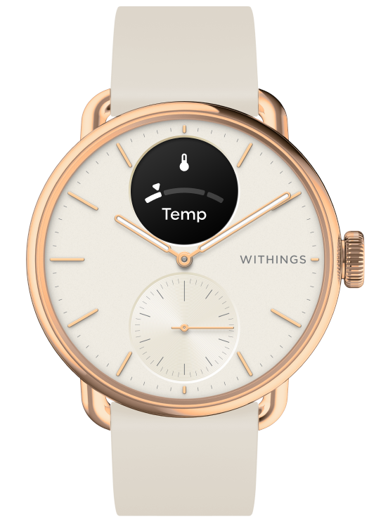 Withings Scanwatch 2 - 38mm - Rose Gold - Smartwatches Pulsuhren Sportuhren Schrittzaehler