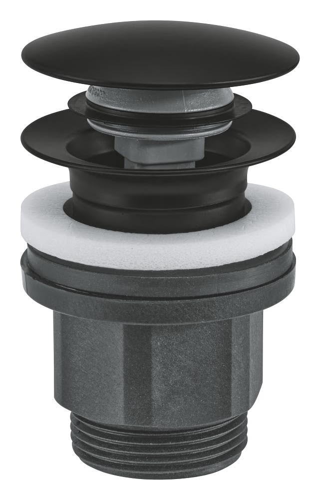 Grohe Push-up Bottom Valve Matte Black - Ersatzteile Zubehoer 1024642430
