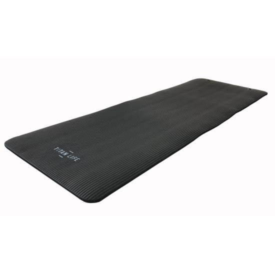 Titan Life Training Mat 180 x 60 x1.5 cm Black - Sport Fitness