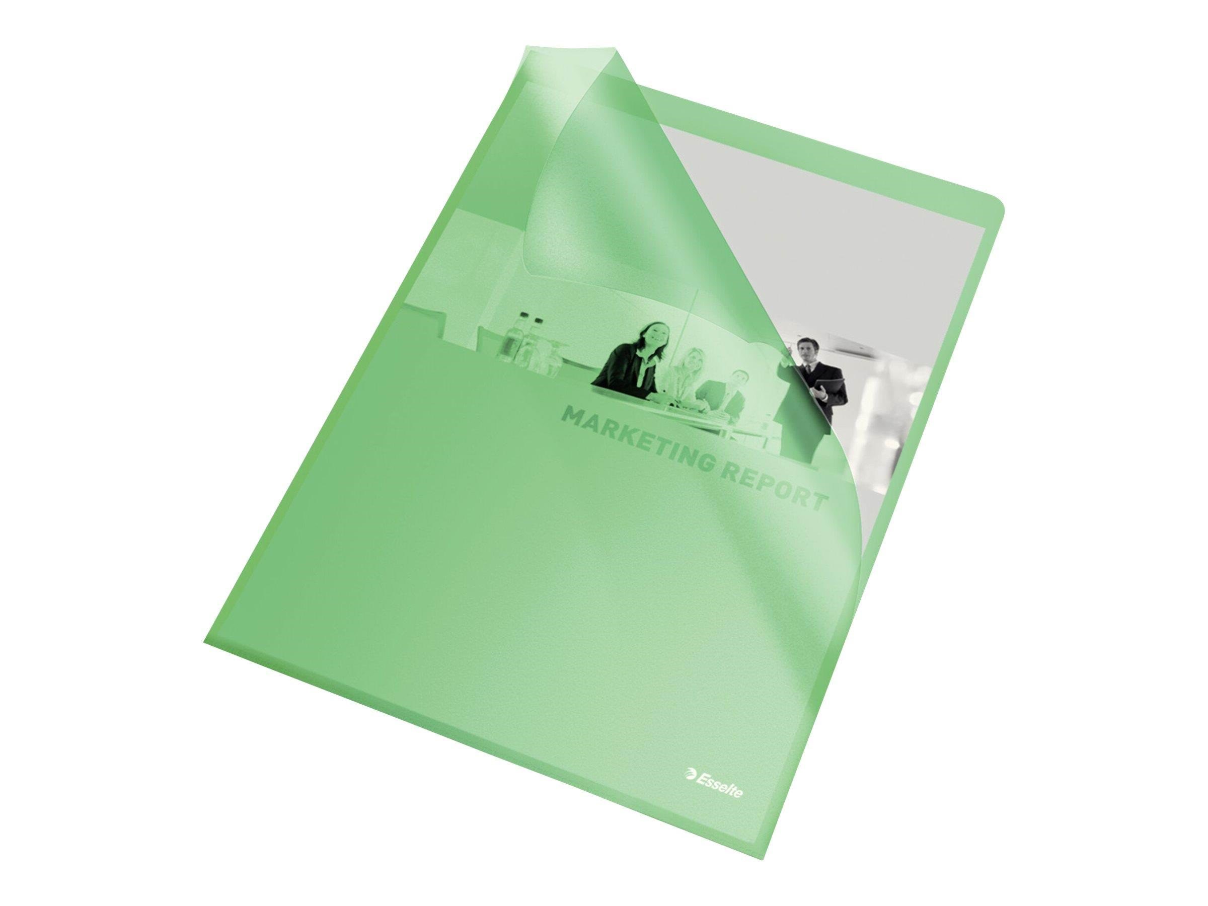 Esselte Folder 105my A4 Bag of 10 Green - Archivierung Und Aufbewahrung 54826