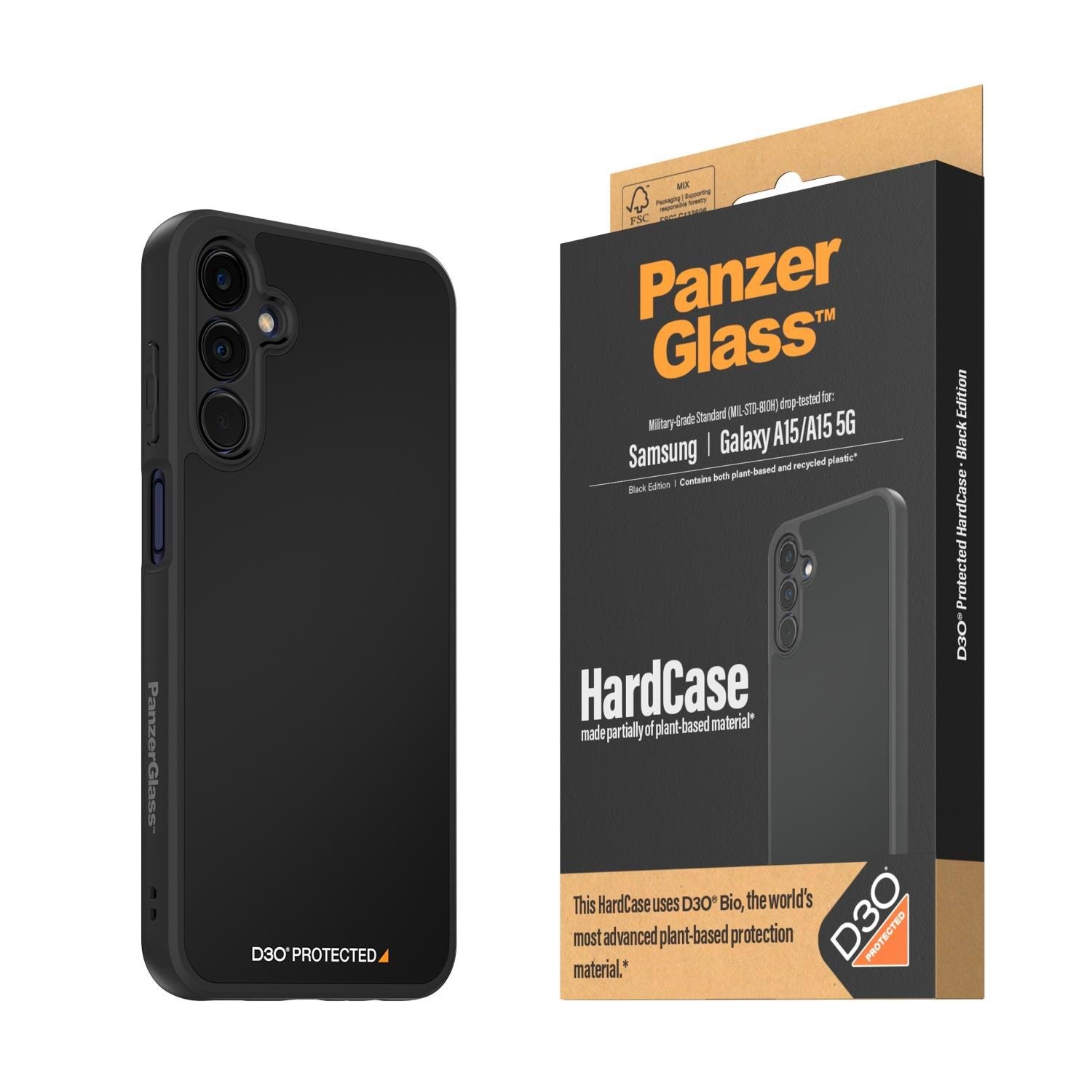 Panzerglass Hardcase With D3o Samsung Galaxy A15 | A15 5G | Black - Handys Cover Cases Panzer0467