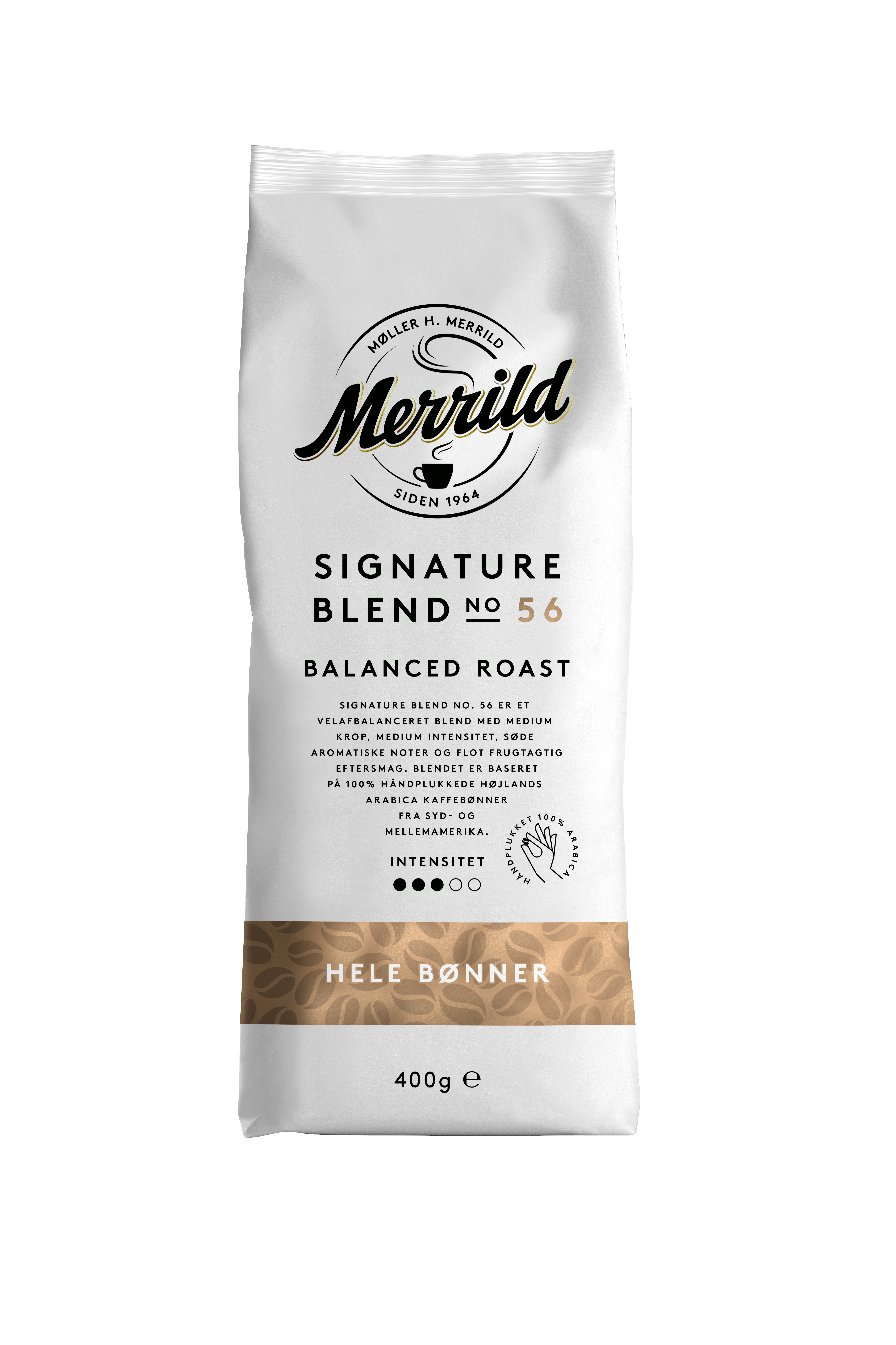 Merrild No. 56 Signature Blend - 400 g. - Kaffeezubereitung Weiß 70176