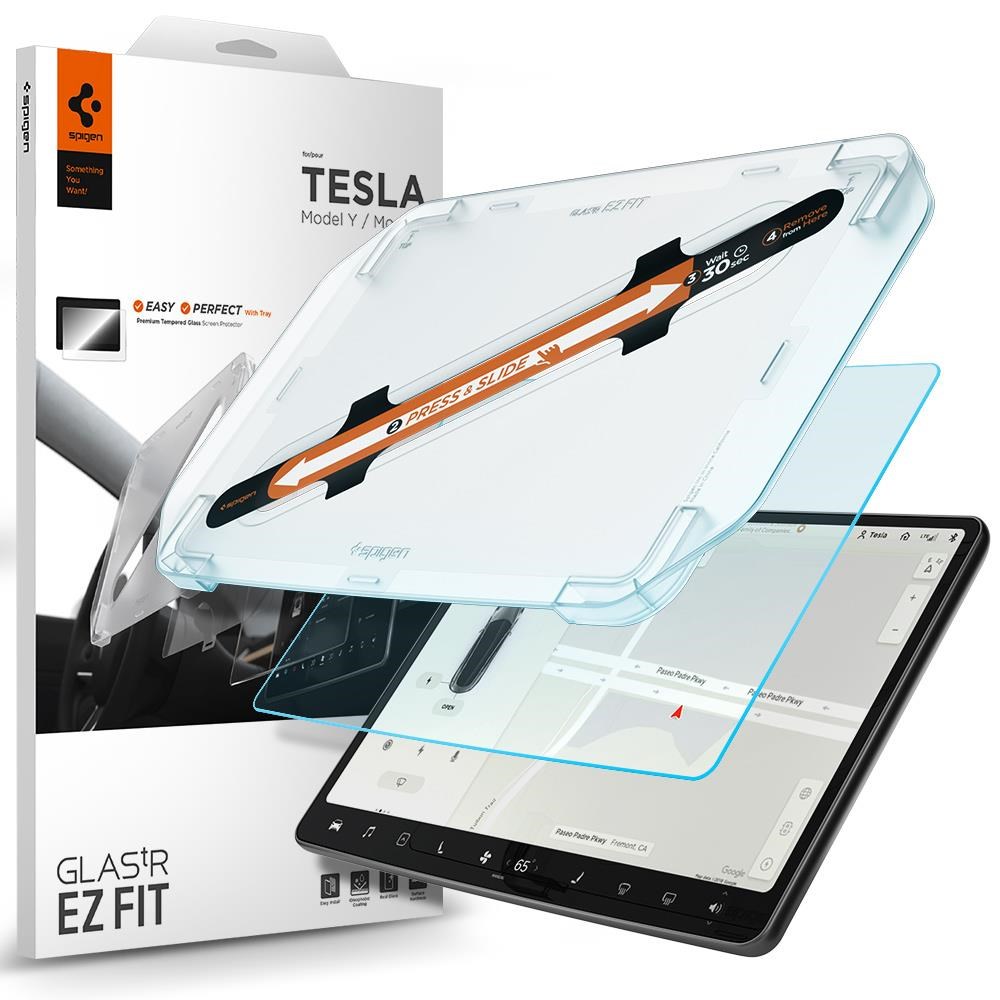 Spigen Tesla EZ Fit Anti Glare Screen Protector - Model Y/3 - Handys Anderes Zubehoer