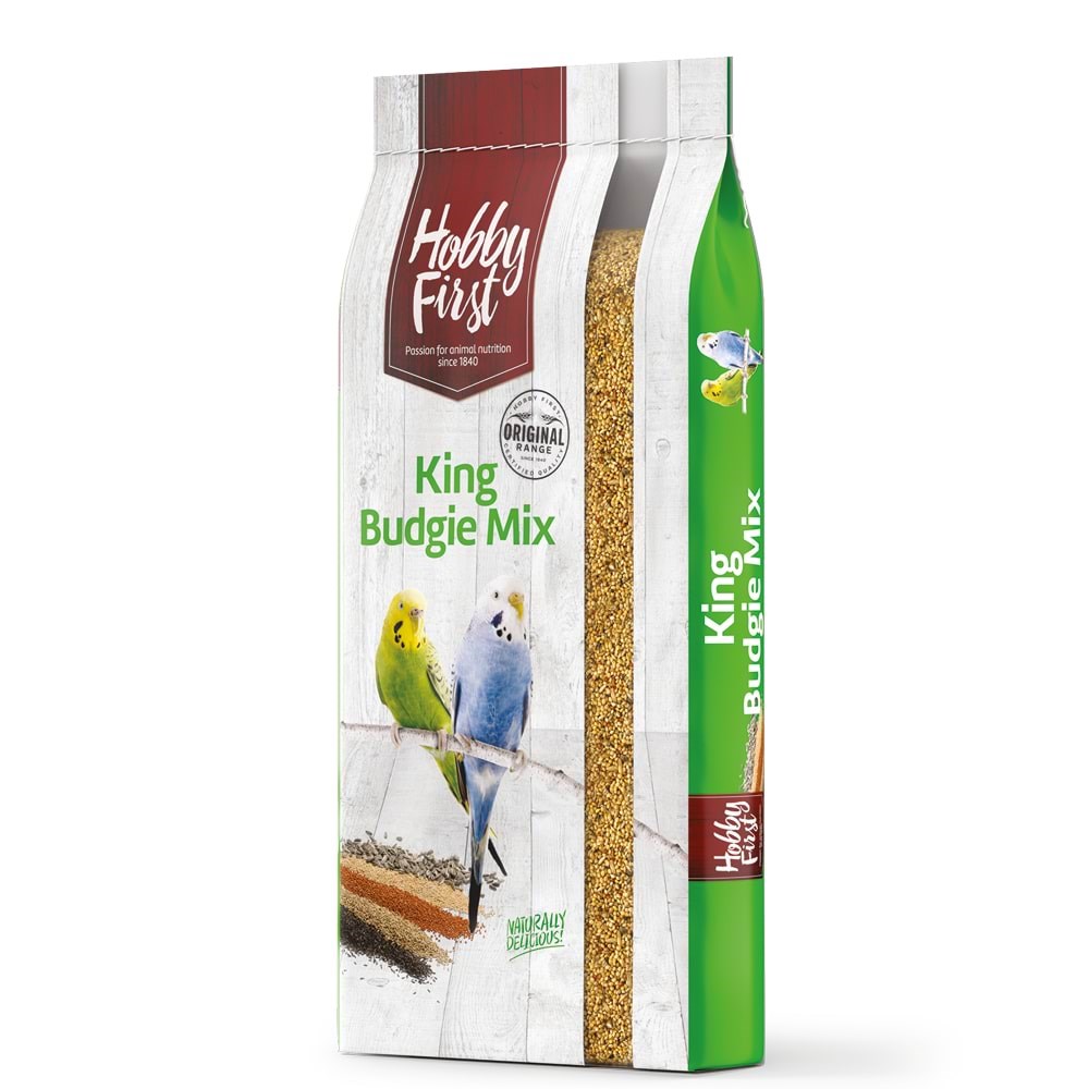 Hobby First King Budgie Mix 15kg - Essen Snacks Vitamine