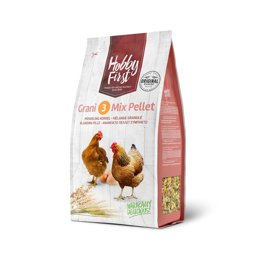 Hobby First Grani 3 Mix Pellet Alleinfutter Für Legehennen 4kg - Essen Snacks Vitamine 42000009