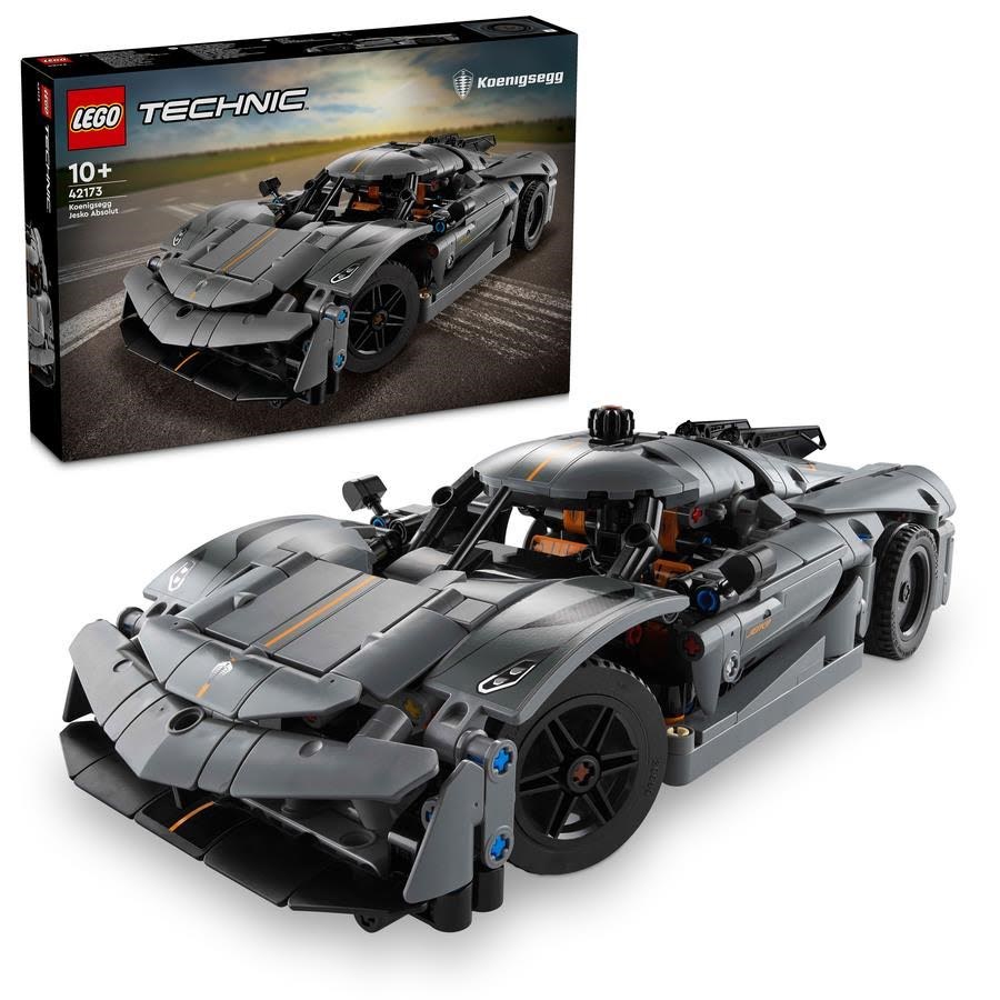 Lego Technic 42173 Koenigsegg Jesko Absolut Supersportwagen in Grau
