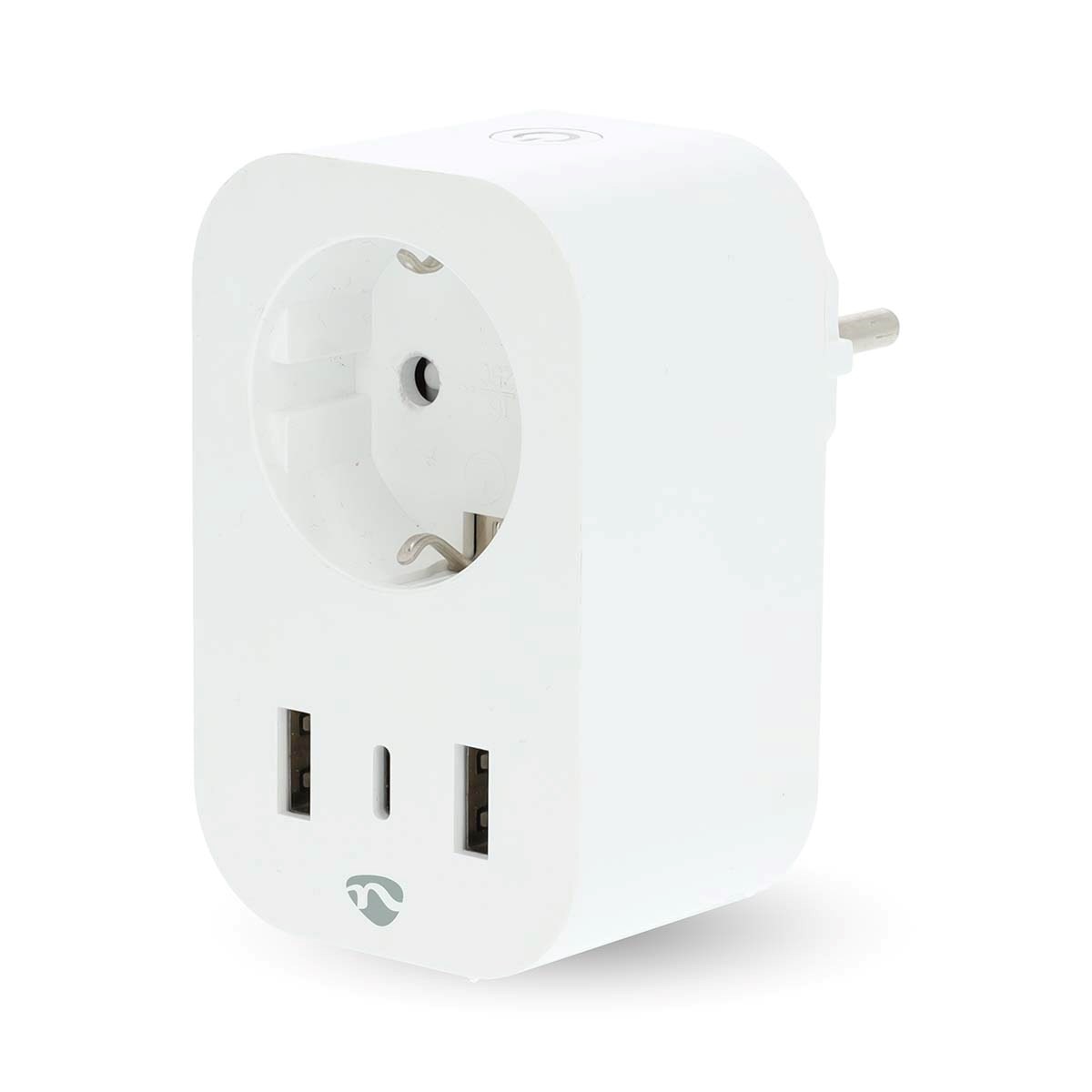 Nedis Smartlife Smart Plug Wi-fi Strommesser 3680 W Typ F (Cee 7/7) / 1x Usb-c / 2x Usb Weiß - Smart Home Wifip151fwt