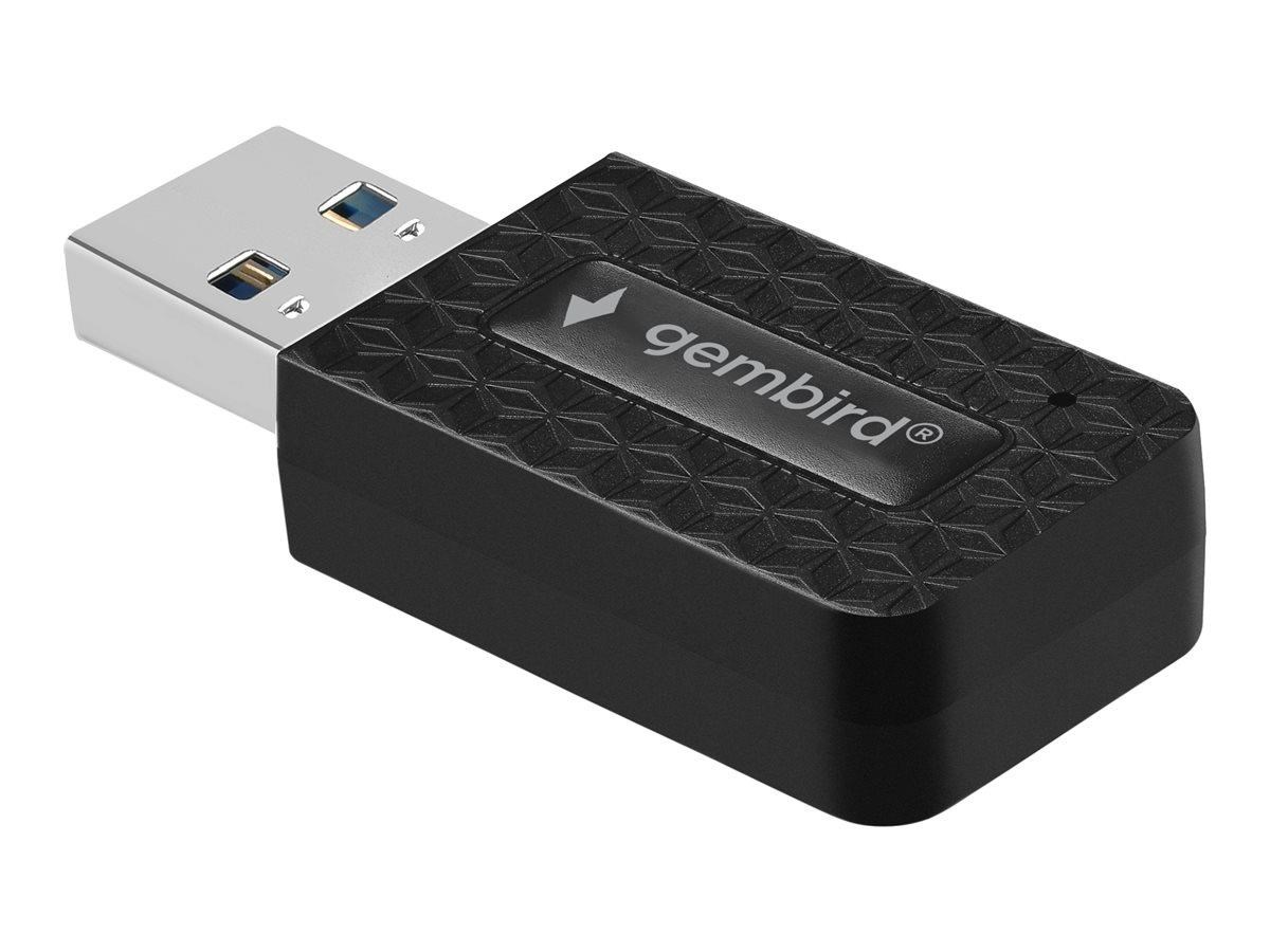 Gembird Compact Dual-band Ac1300 Usb Wifi Adapter - Wifi 5 / 1300mbps - Netzwerkadapter Netzkarte Druckserver Usw Wnp-ua1300-03