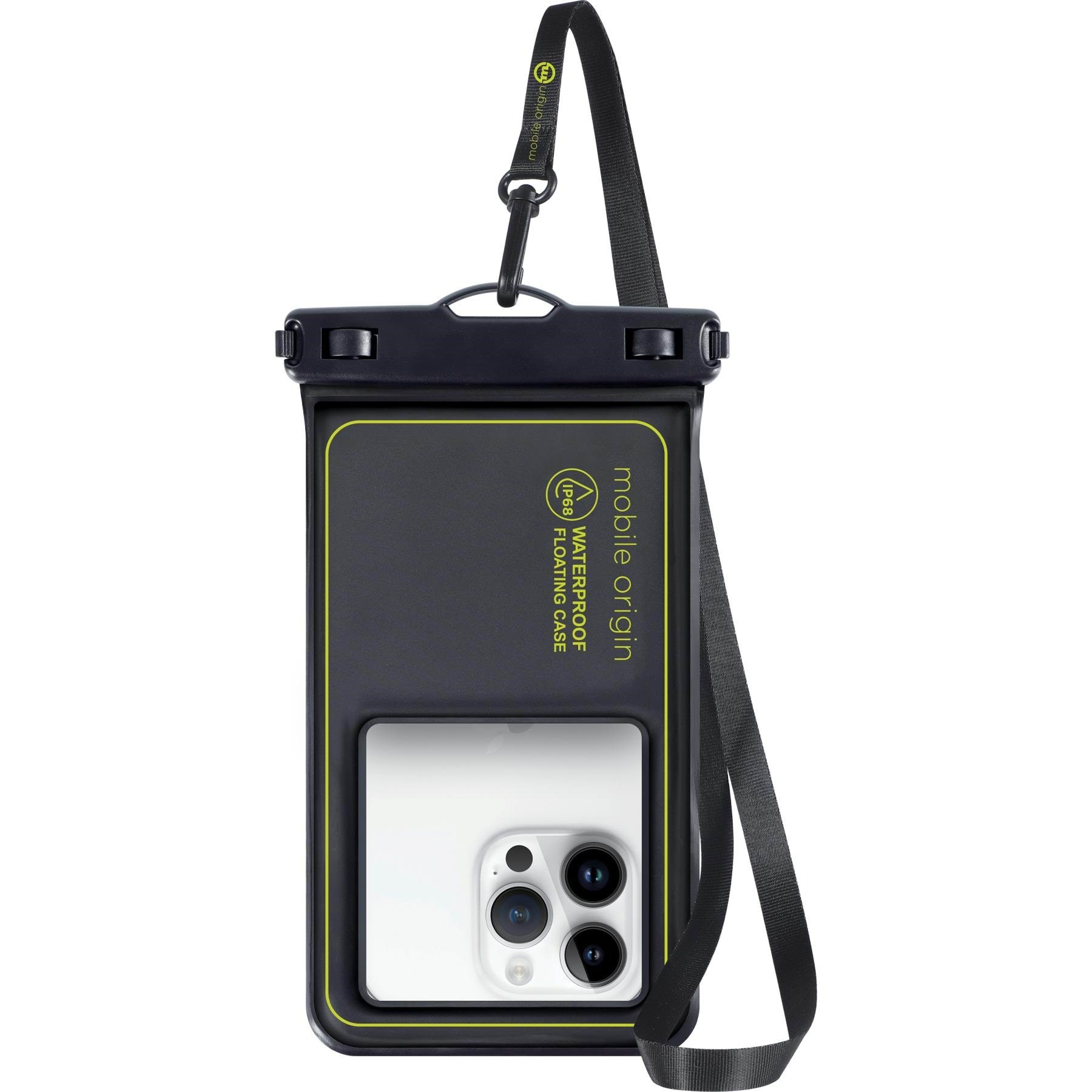 Mobile Origin Waterproof Floating Case 6 -8" - Black/green - Handys Cover Cases Dbxl-blk-grn01