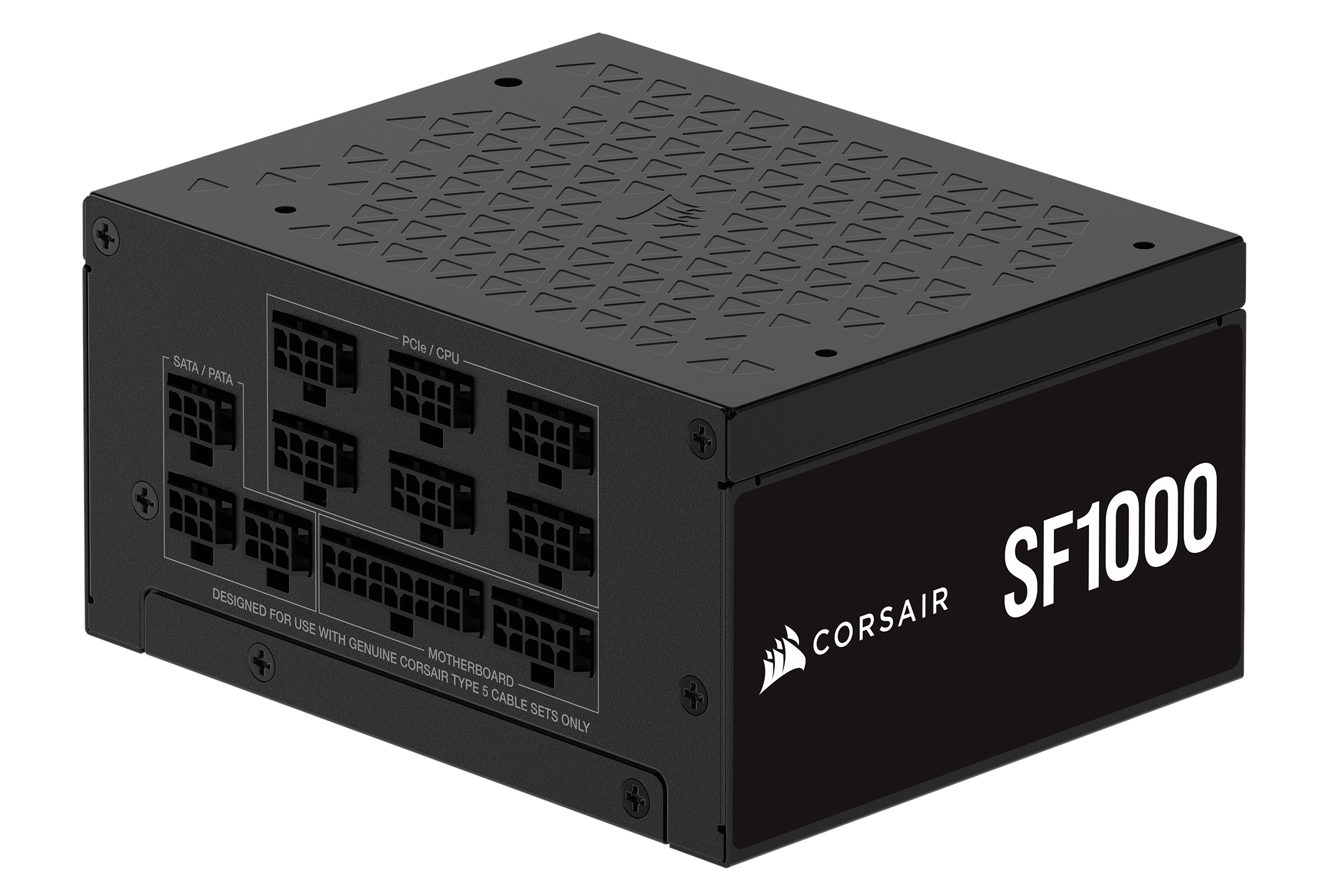 Corsair SF Series Sf1000 (2024) Netzteile - 1000 Watt - 92 mm - Atx 3.1 - 80 Plus Platinium Schwarz Cp-9020257-eu