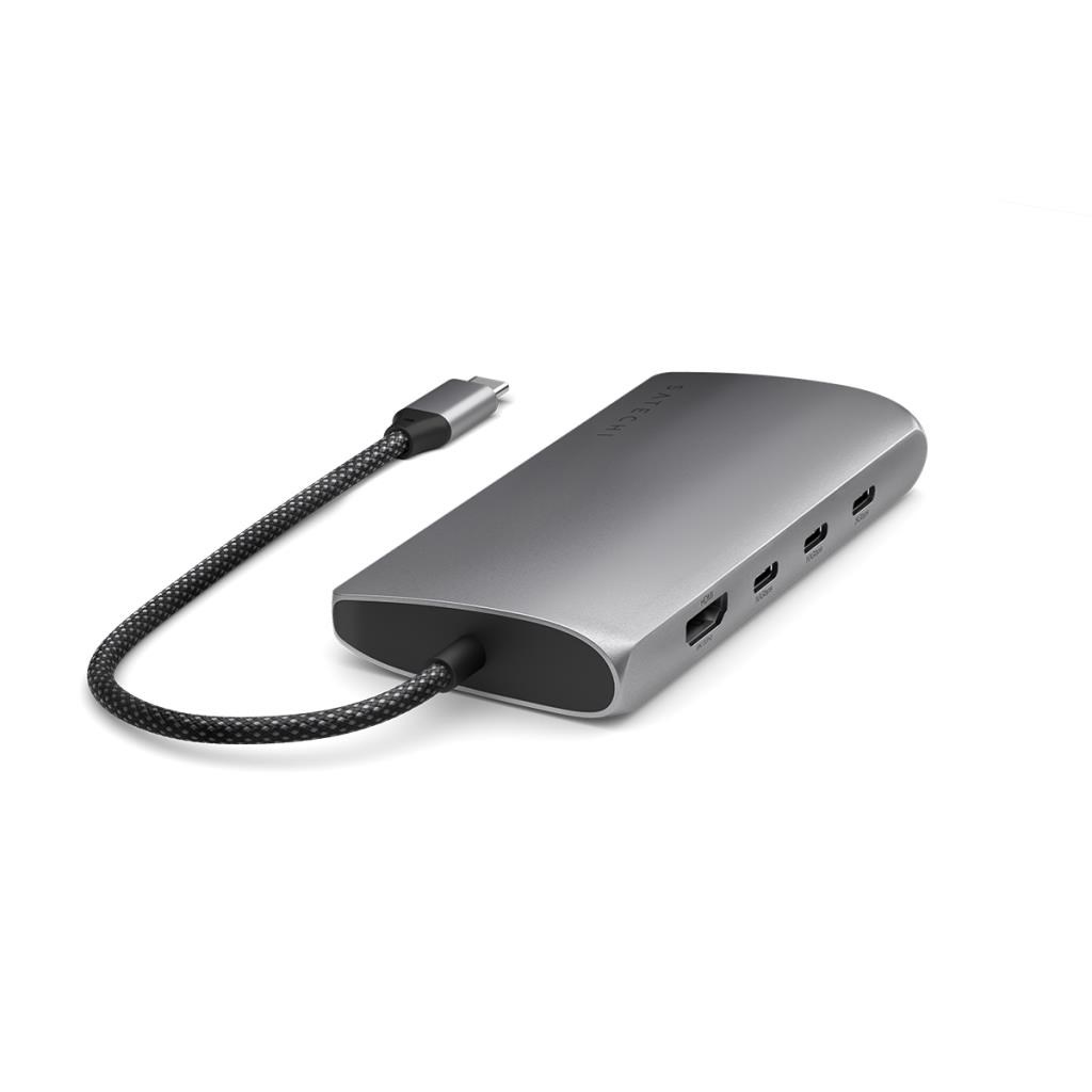 Satechi Usb-c Multiport Adapter 8K With Ethernet V3 - Dockingstationen St-p8kem