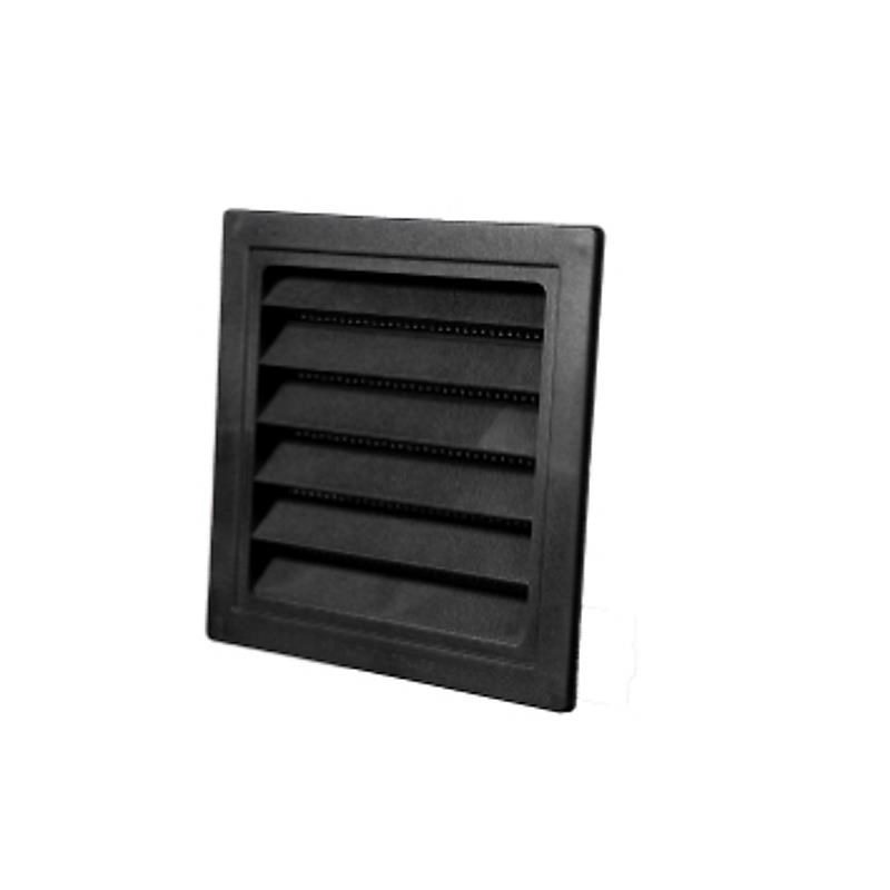 Duka Jalousie Grille Type 63.3 150 x 150 mm Black - Ventilation
