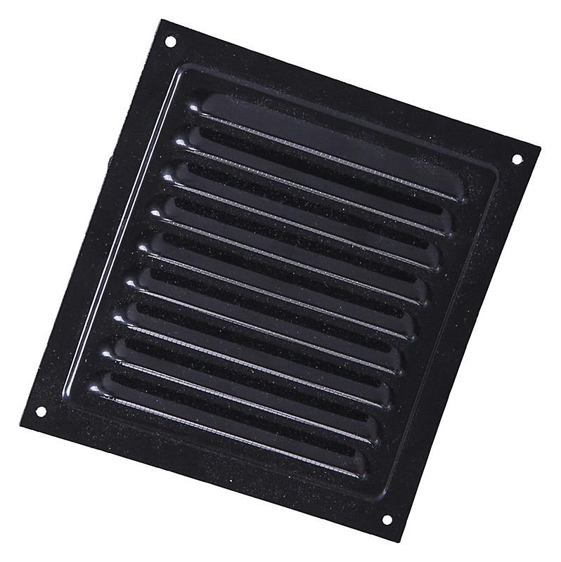 Duka Jalousie Grid 150x150 mm Black Lacquered Aluminium - Ventilation