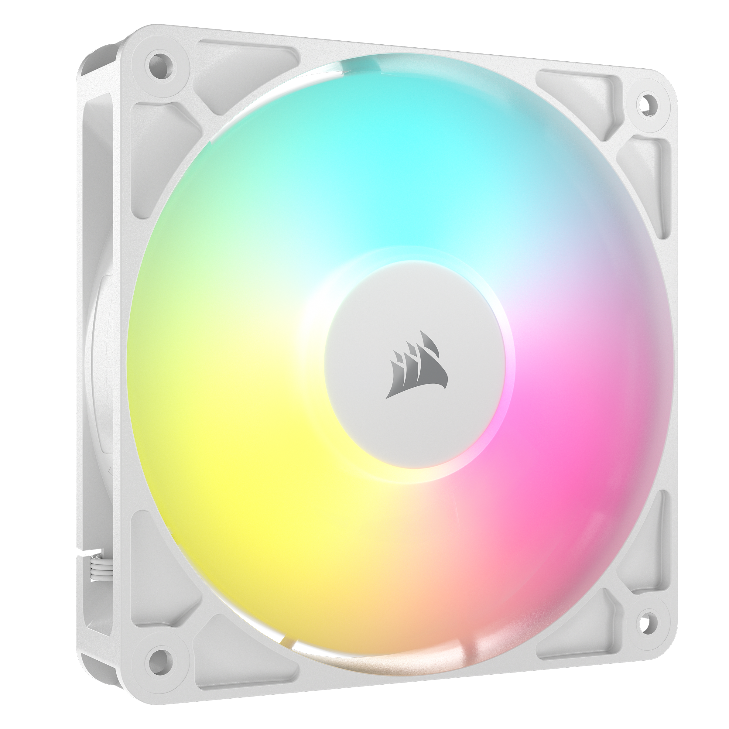 Corsair Rs120 Argb - Gehäuselüfter - 120mm - Weiß Mit Rgb Led - 36 Dba - Gehaeuseluefter Co-9050184-ww