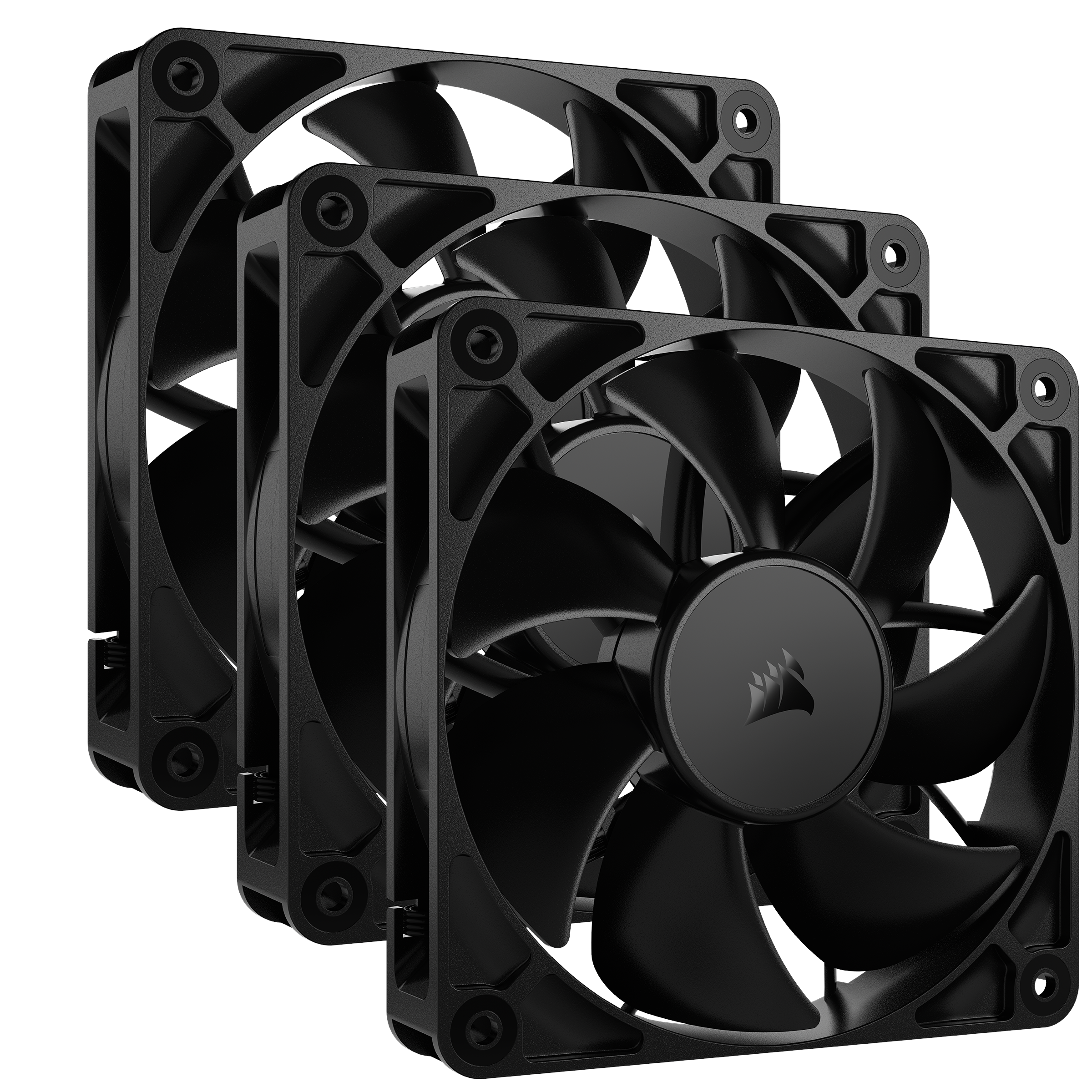 Corsair Rs120 3-pack - Gehäuselüfter - 120mm - Schwarz - 36 Dba - Gehaeuseluefter Co-9050189-ww