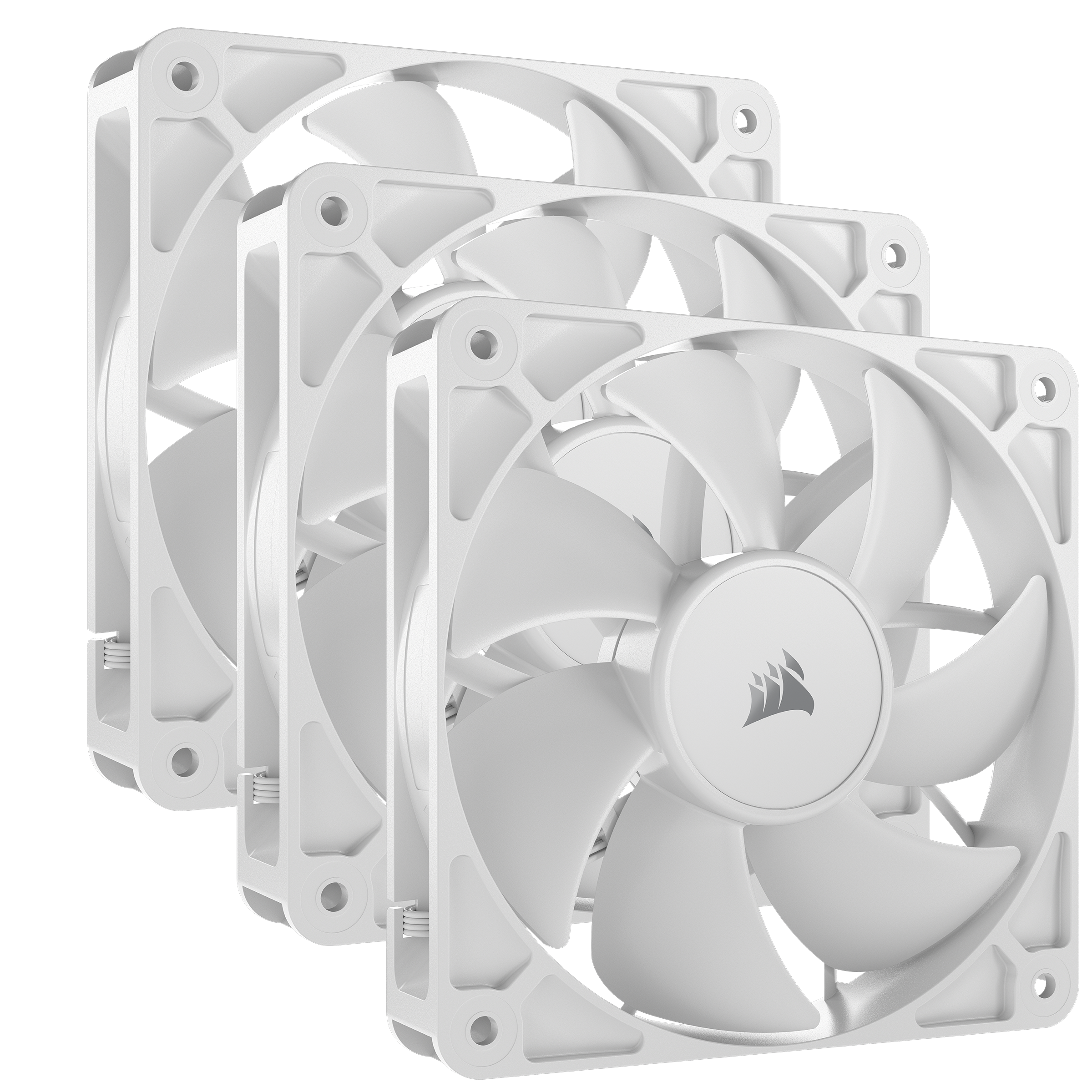 Corsair Rs120 - 3-pack - Gehäuselüfter - 120mm - Weiß - 36 Dba - Gehaeuseluefter