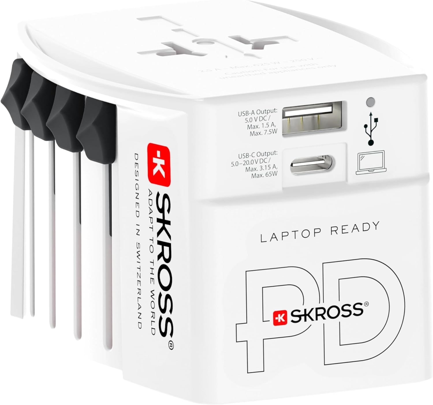 Skross Muv Usb Ac65pd World Adapter - Handys Adapter Und Ladegeraete 1.302976