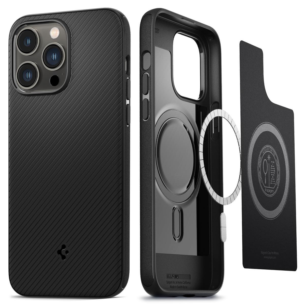 Spigen Mag Armor Magsafe - Matte Black - Iphone 14 Pro - Handys Cover Cases