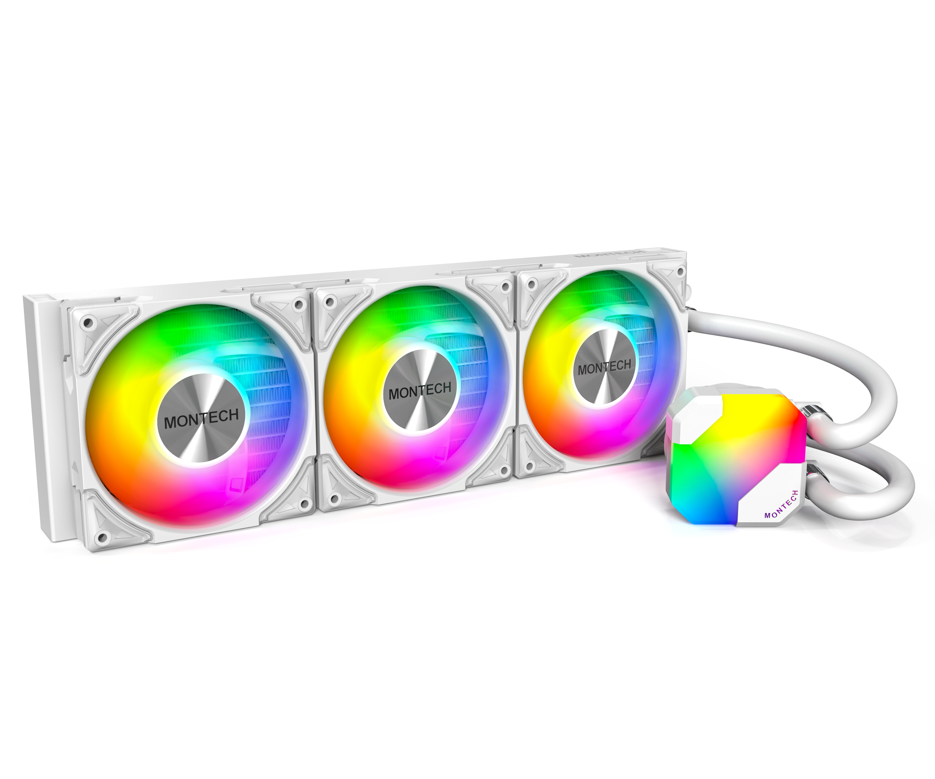 Montech Hyper Flow Argb 360 - White - Cpu-wasserkühlung - Max 29 Dba - Cpu Kuehler Weiß Mit Rgb-beleuchtung Hyper Flow Argb 360 (W)