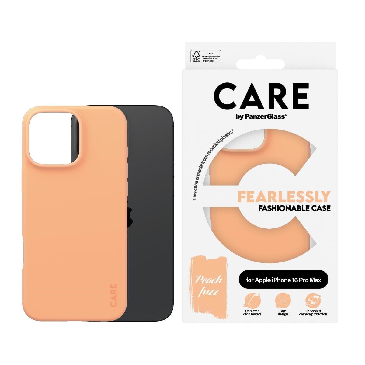 Care by Panzerglass Case Fashion Peachy Iphone 16 Pro Max - Handys Cover Cases Panzer1412