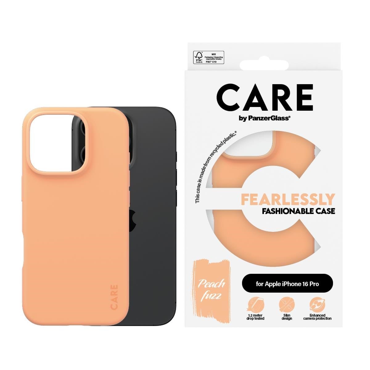 Care by Panzerglass Case Fashion Peachy Iphone 16 Pro - Handys Cover Cases Panzer1410