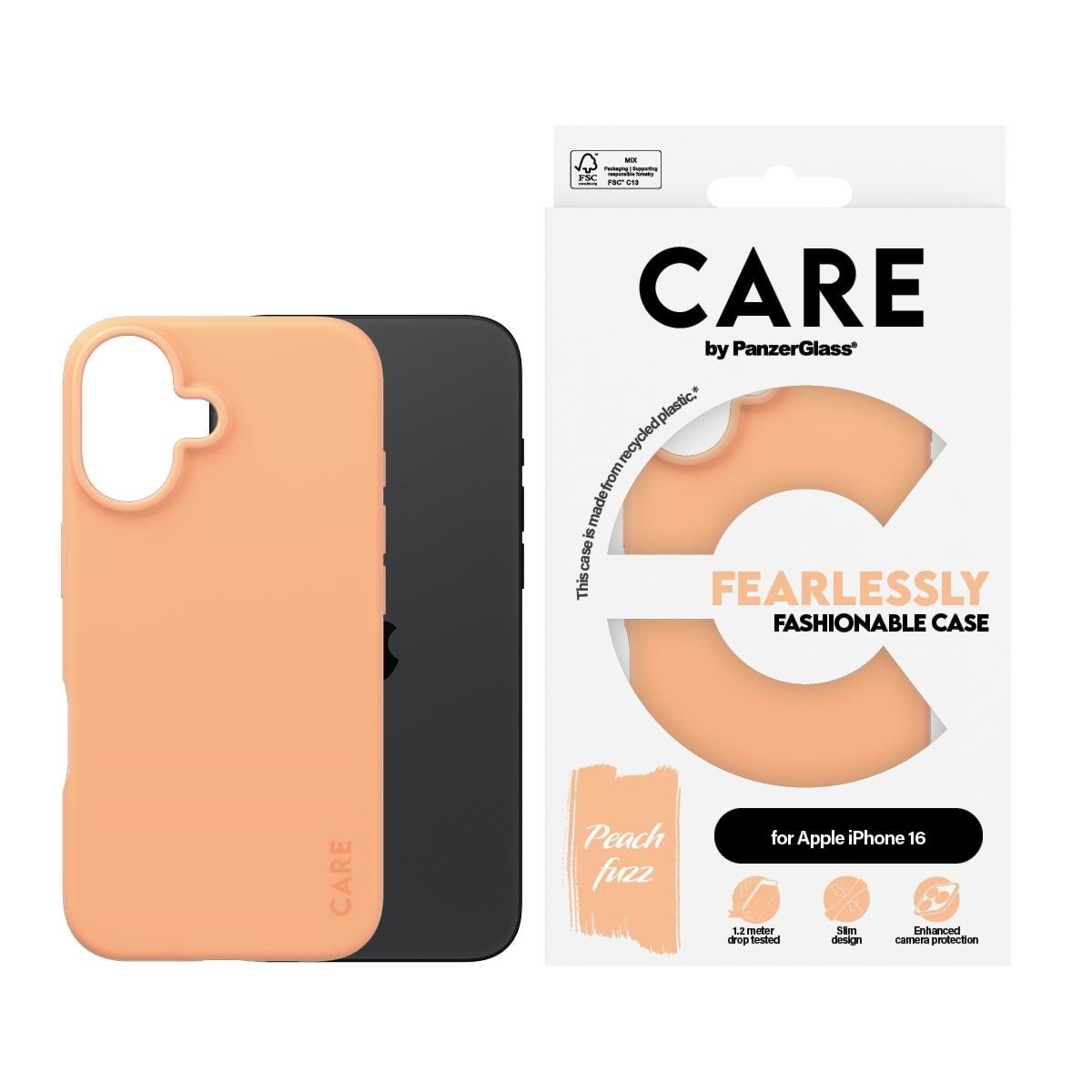 Care by Panzerglass Case Fashion Peachy Iphone 16 - Handys Cover Cases