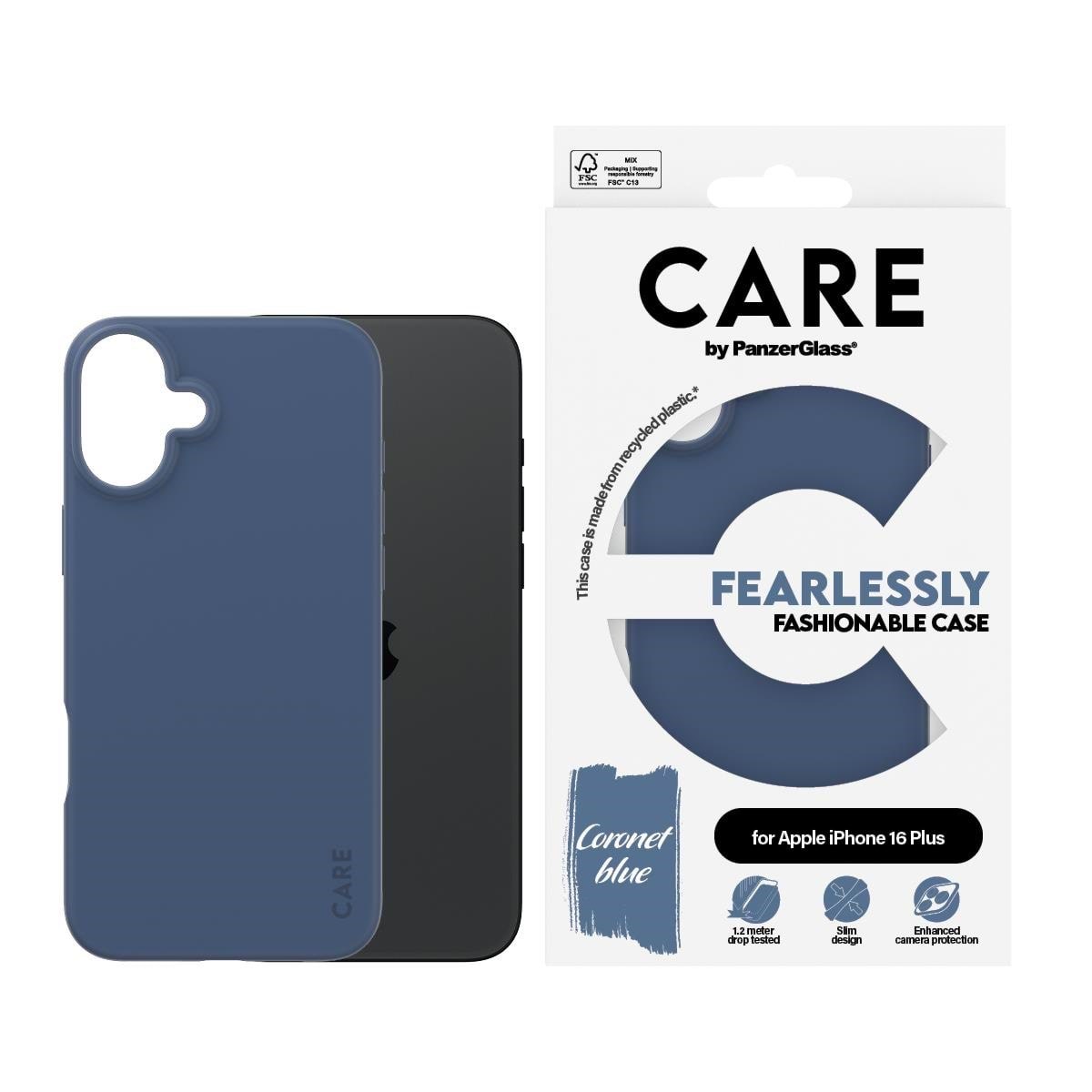 Care by Panzerglass Case Fashion Blue Iphone 16 Plus - Handys Cover Cases Panzer1403