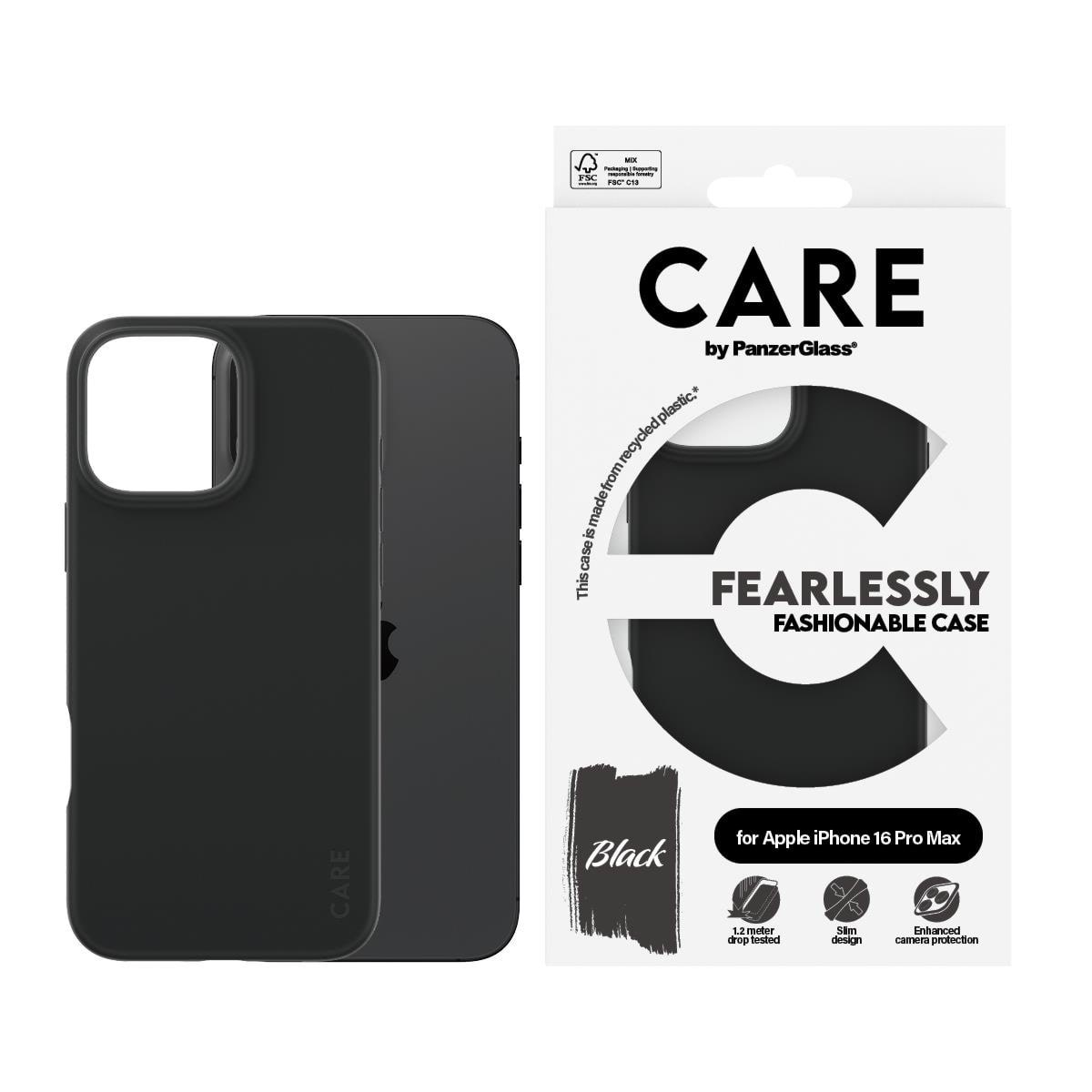 Care by Panzerglass Case Fashion Black Iphone 16 Pro Max - Handys Cover Cases